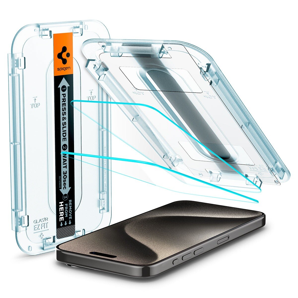 Screen Protector GLAS.tR EZ Fit (2-pack) iPhone 15 Pro