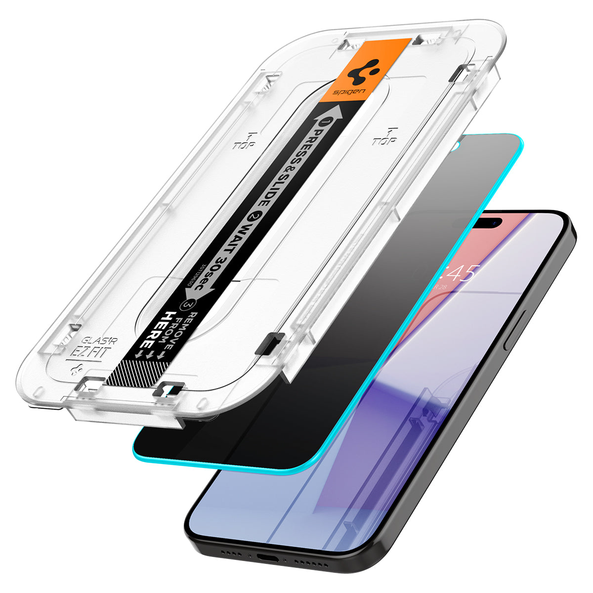 Screen Protector Privacy GLAS.tR EZ Fit (2-pack) iPhone 15 Pro Max