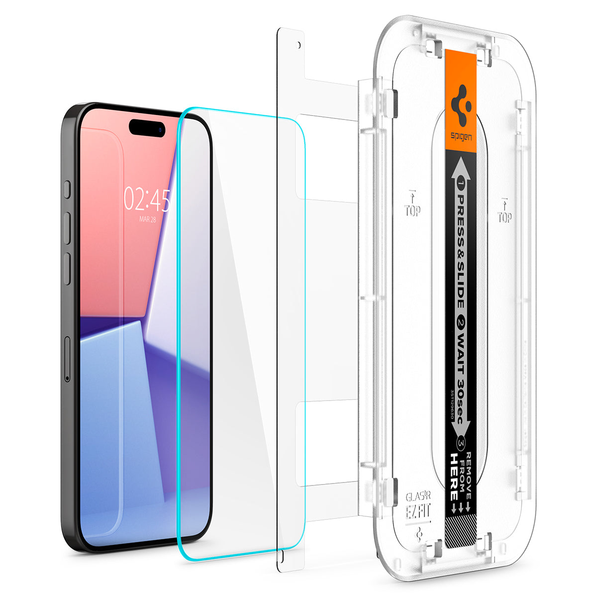 Screen Protector GLAS.tR EZ Fit (2-pack) iPhone 15 Pro