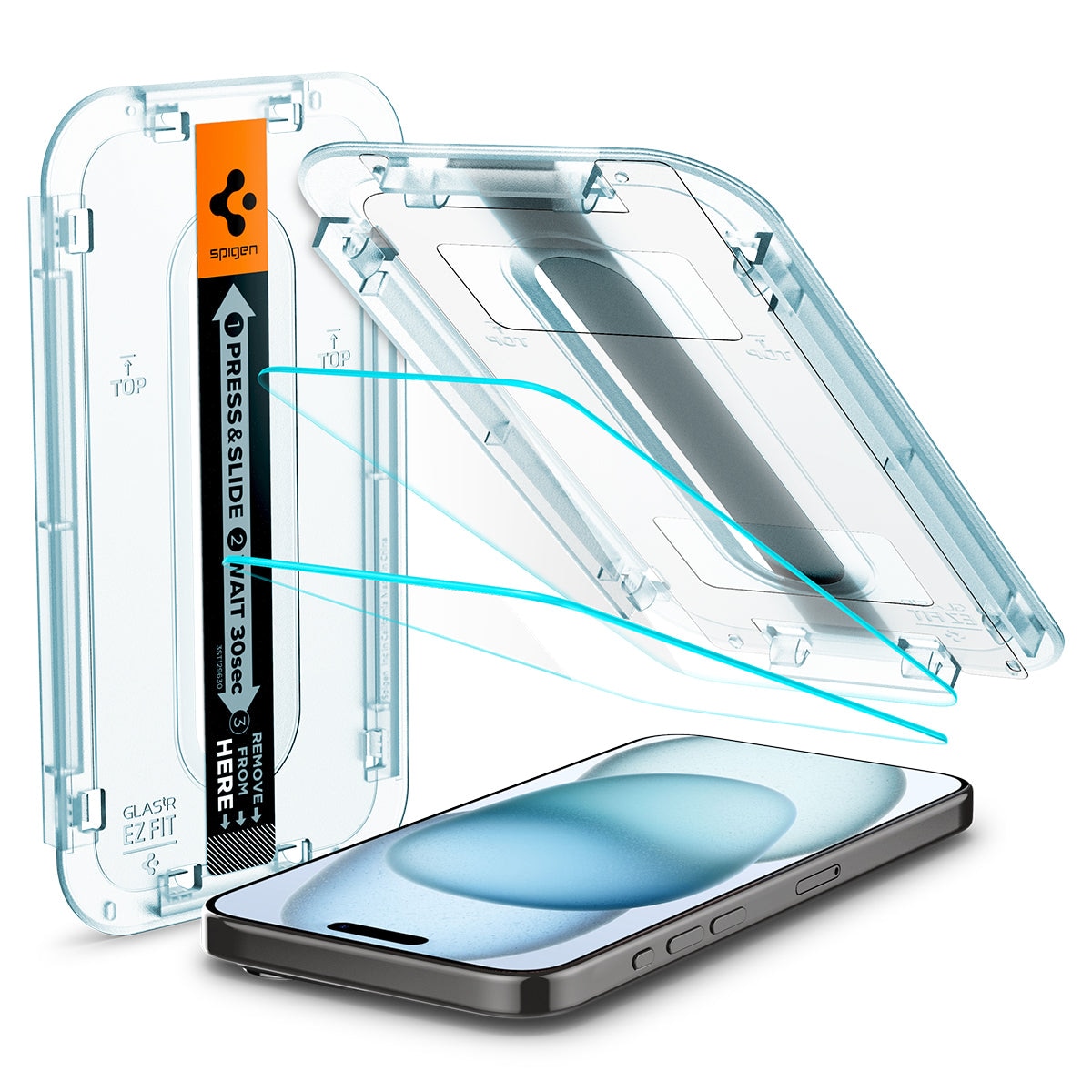 Screen Protector GLAS.tR EZ Fit (2-pack) iPhone 15