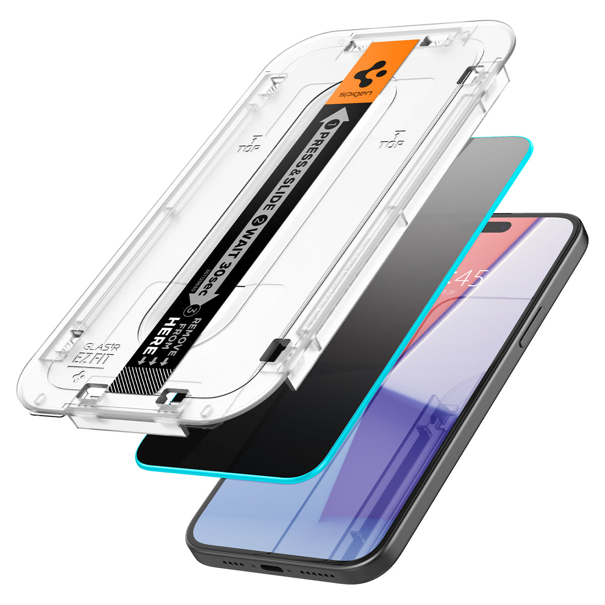 Screen Protector Privacy GLAS.tR EZ Fit (2-pack) iPhone 15
