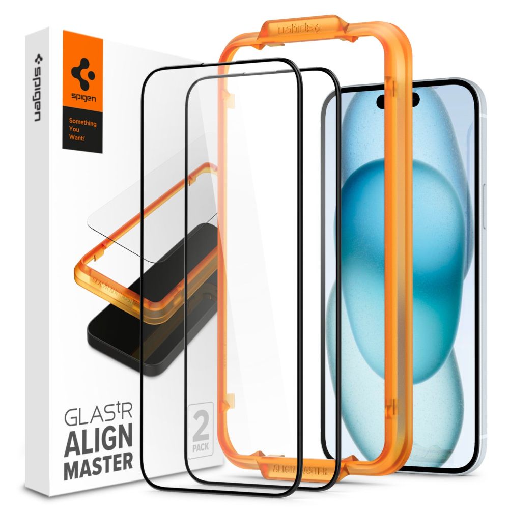AlignMaster GLAS.tR Full Cover (2-pack) iPhone 15