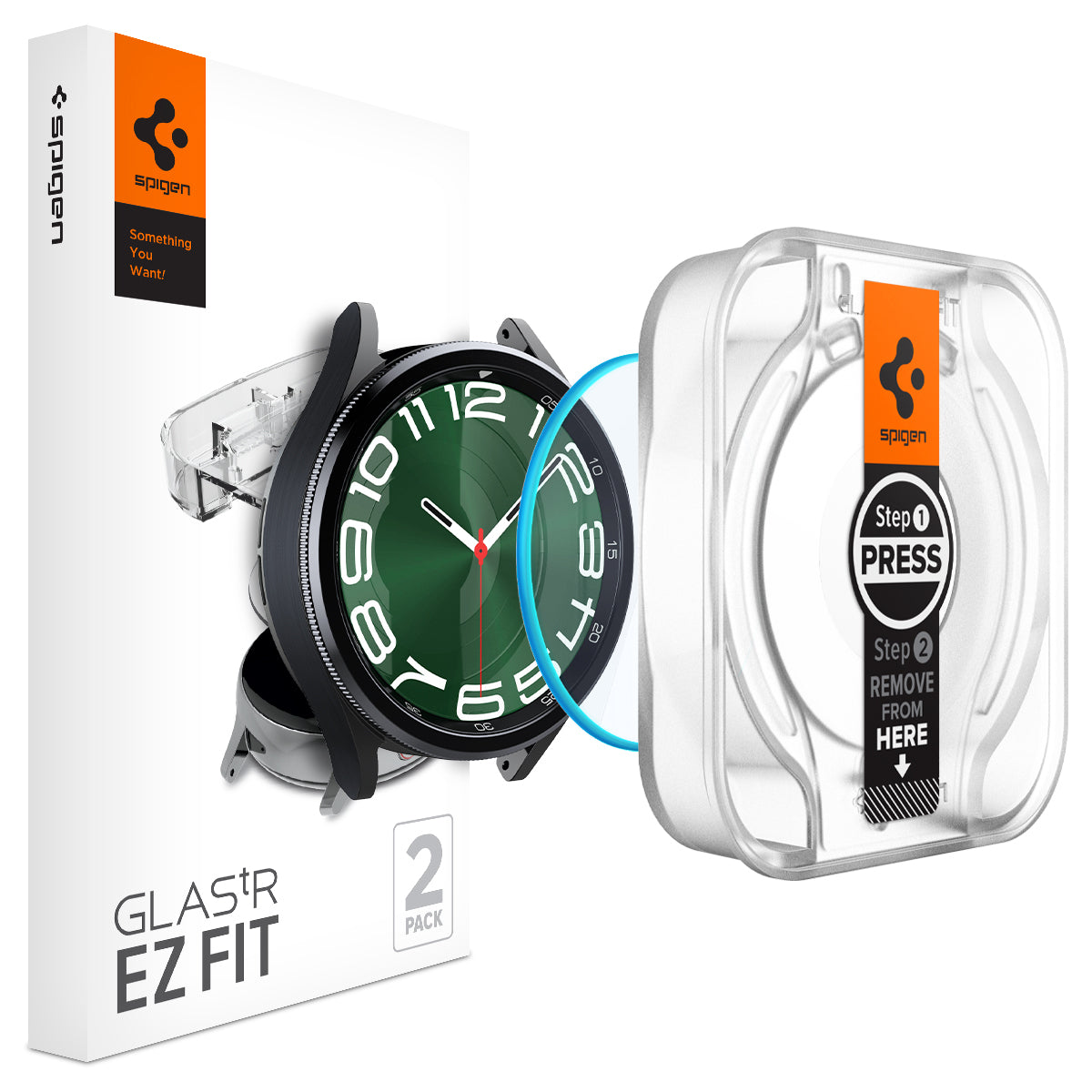 Screen Protector EZ Fit GLAS.tR (2-pack) Samsung Galaxy Watch 6 Classic 47mm