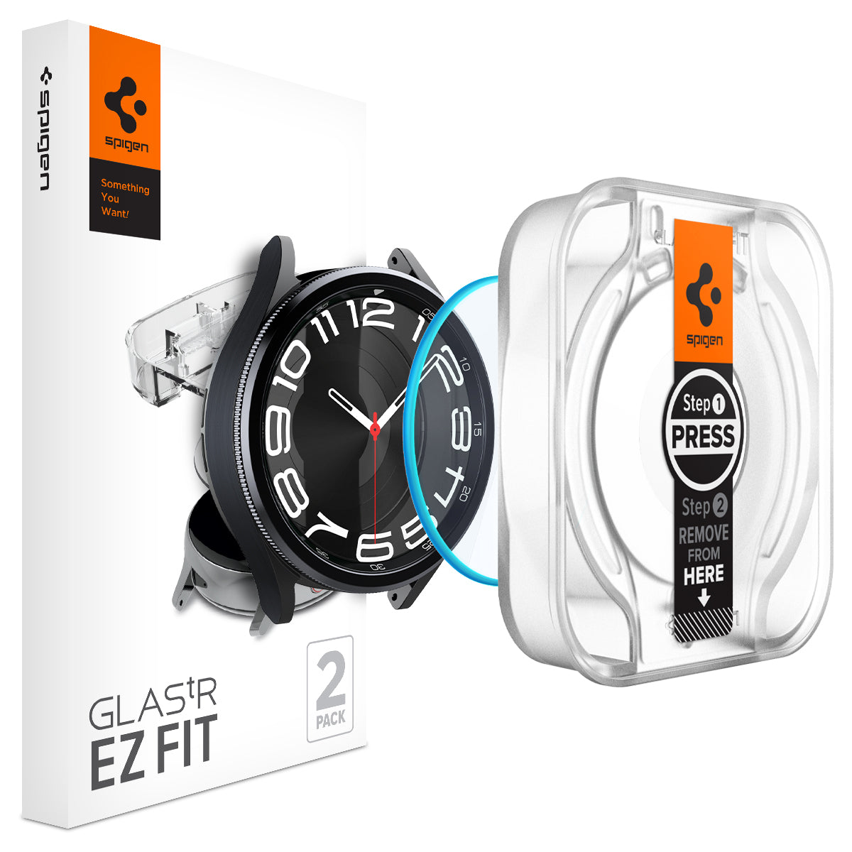 Screen Protector EZ Fit GLAS.tR (2-pack) Samsung Galaxy Watch 6 Classic 43mm
