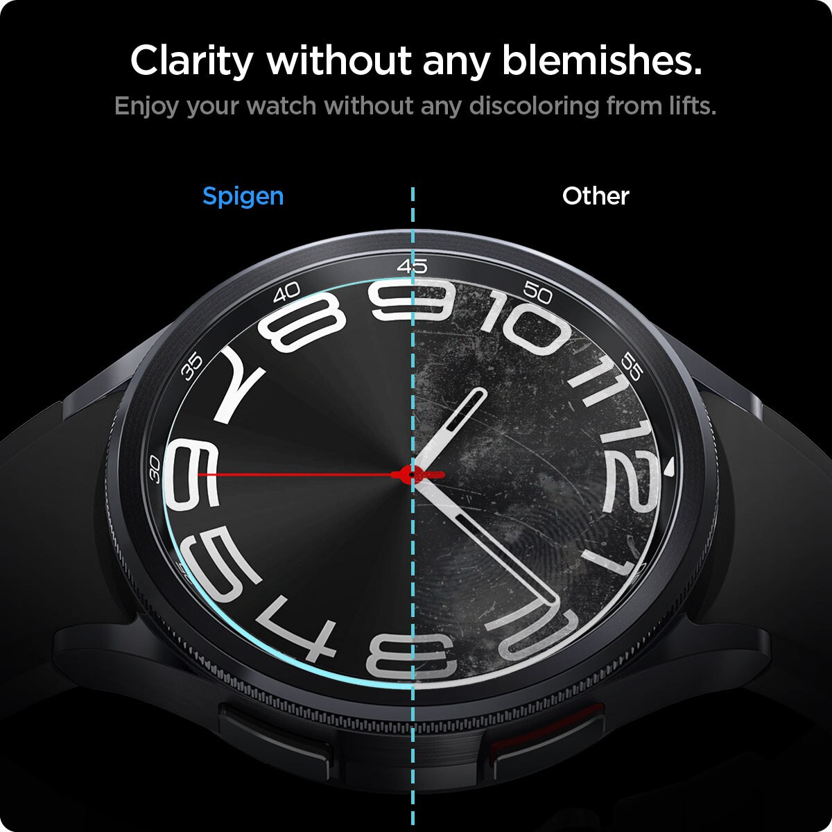 Screen Protector EZ Fit GLAS.tR (2-pack) Samsung Galaxy Watch 6 Classic 43mm