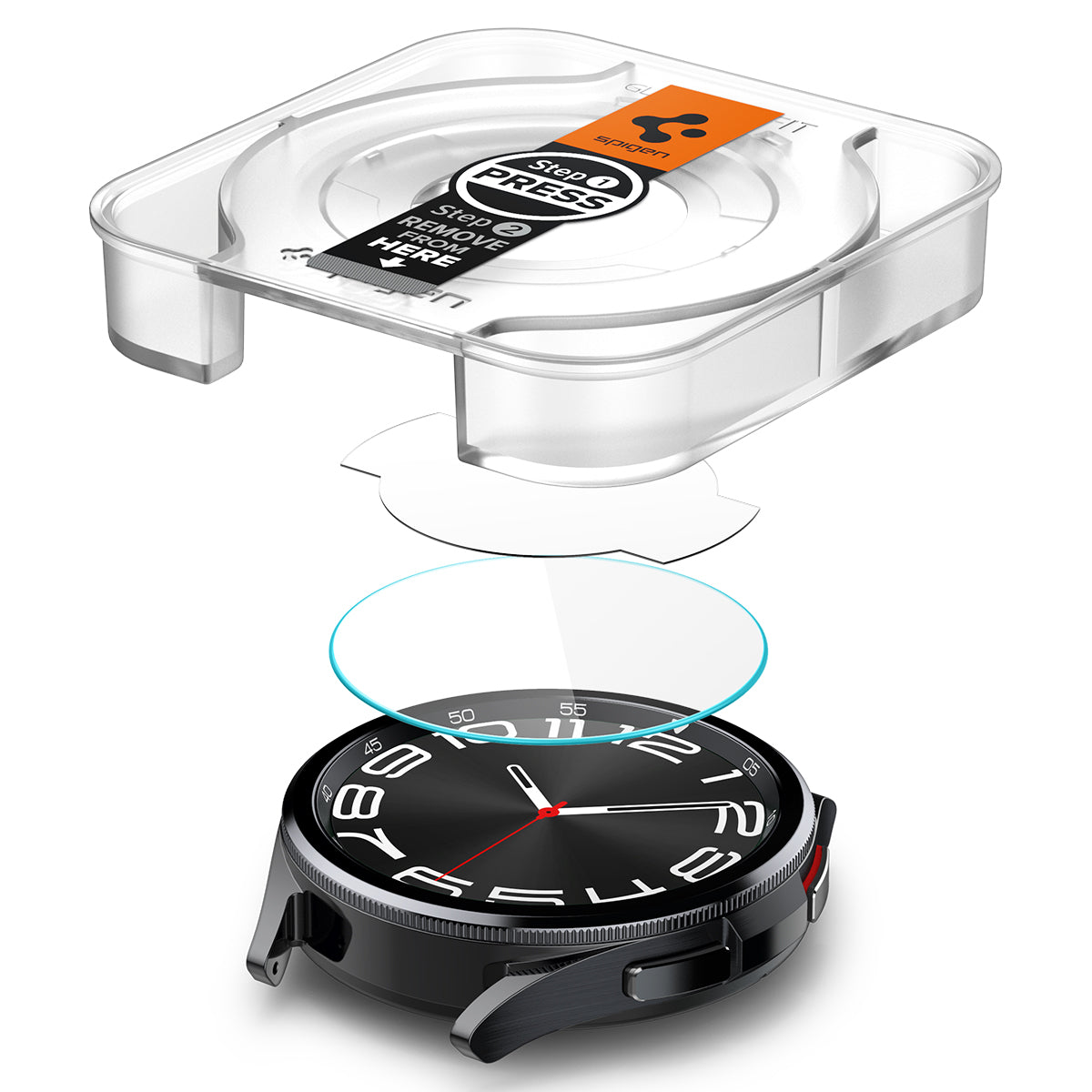 Screen Protector EZ Fit GLAS.tR (2-pack) Samsung Galaxy Watch 6 Classic 43mm