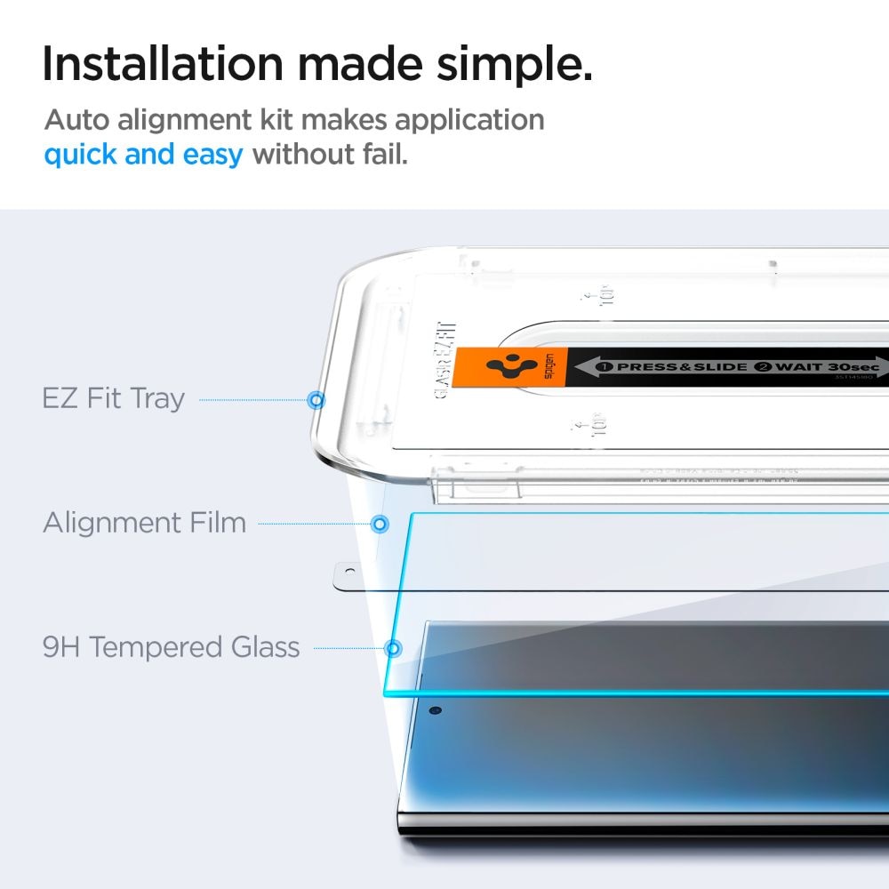 Screen Protector GLAS EZ Fit (2-pack) Samsung Galaxy S24 Ultra