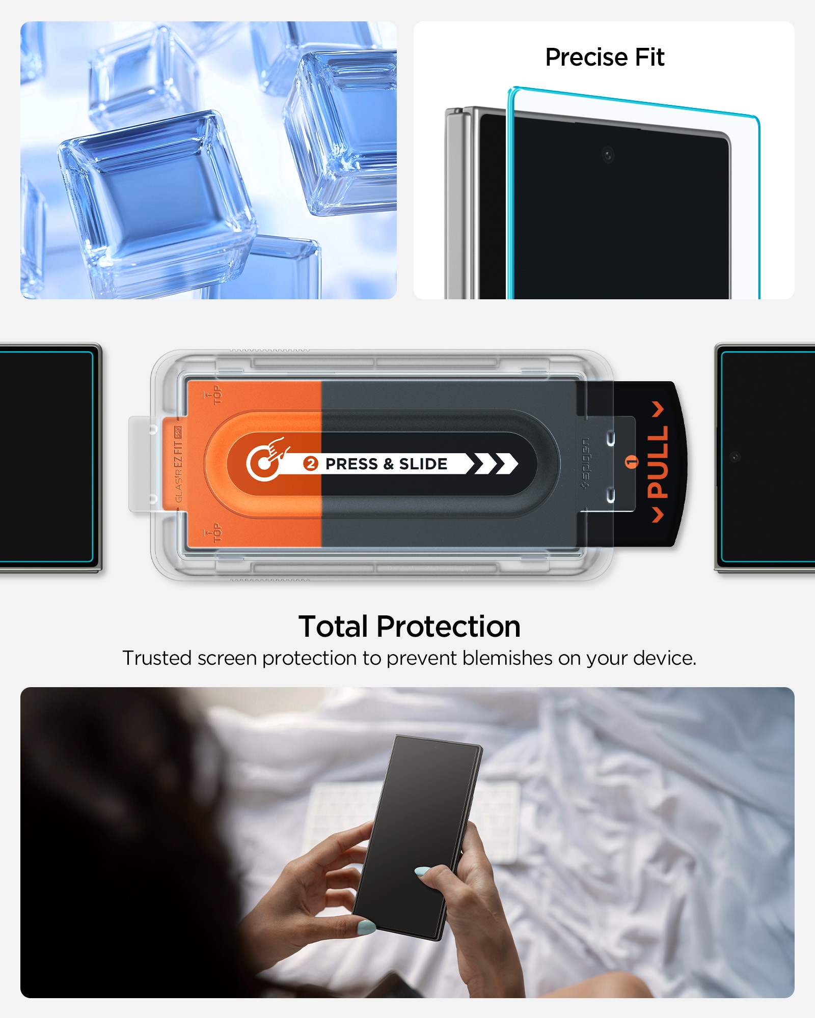 Cover Screen Protector GLAS.tR EZ Fit (2-pack) Samsung Galaxy Z Fold 7