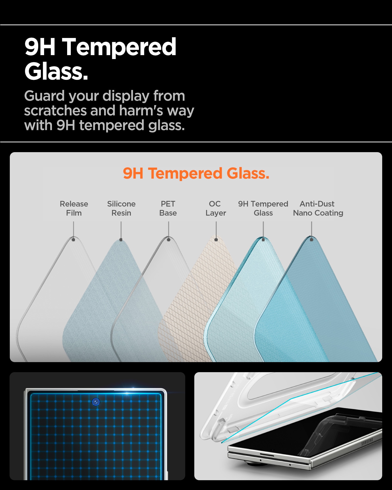 Cover Screen Protector GLAS.tR EZ Fit (2-pack) Samsung Galaxy Z Fold 7