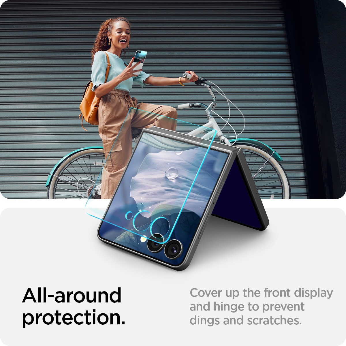 Cover Screen Protector GLAS.tR EZ Fit (2-pack) Samsung Galaxy Z Flip 7