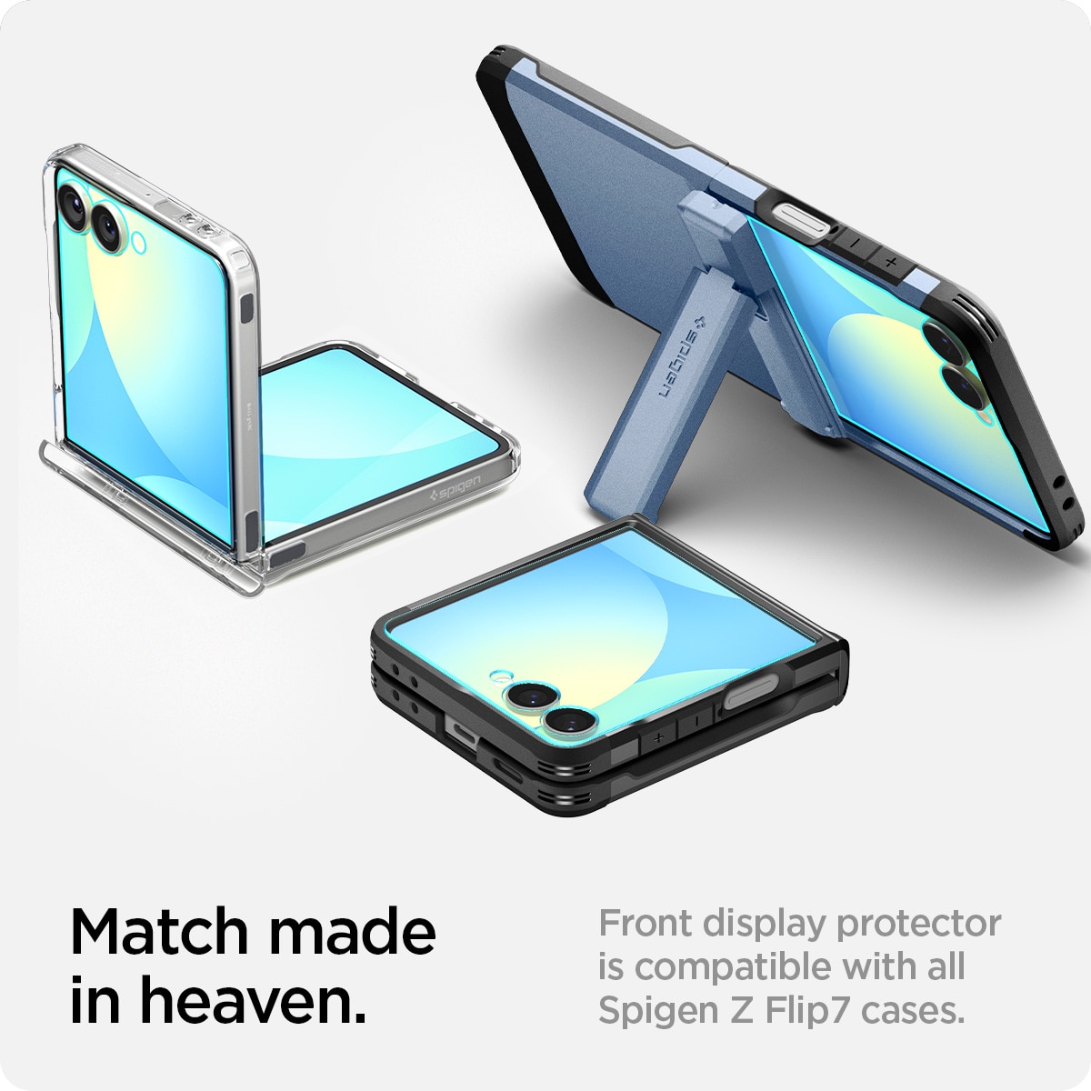 Cover Screen Protector GLAS.tR EZ Fit (2-pack) Samsung Galaxy Z Flip 7
