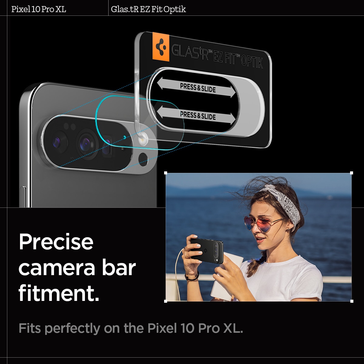 Google Pixel 10 Pro XL EZ Fit Optik Lens Protector (2-pack)