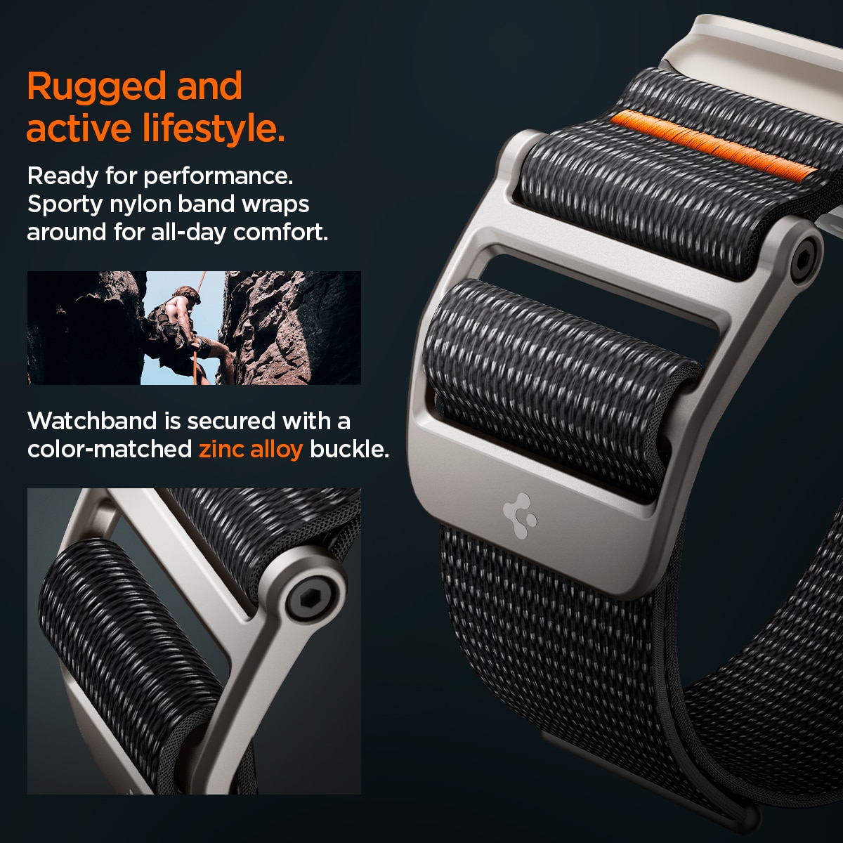 DuraPro Flex Ultra Apple Watch 44mm Zwart