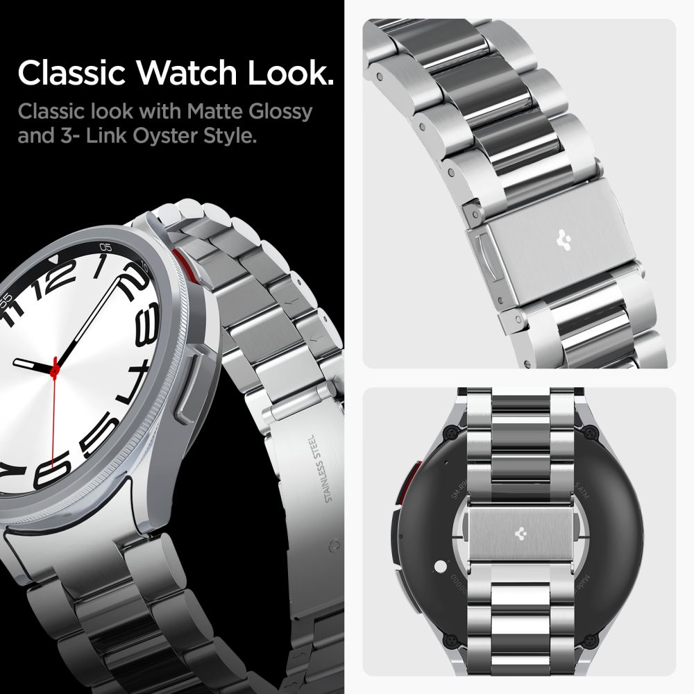 Modern Full-Fit bandje Galaxy Watch 6 Classic 47mm Silver