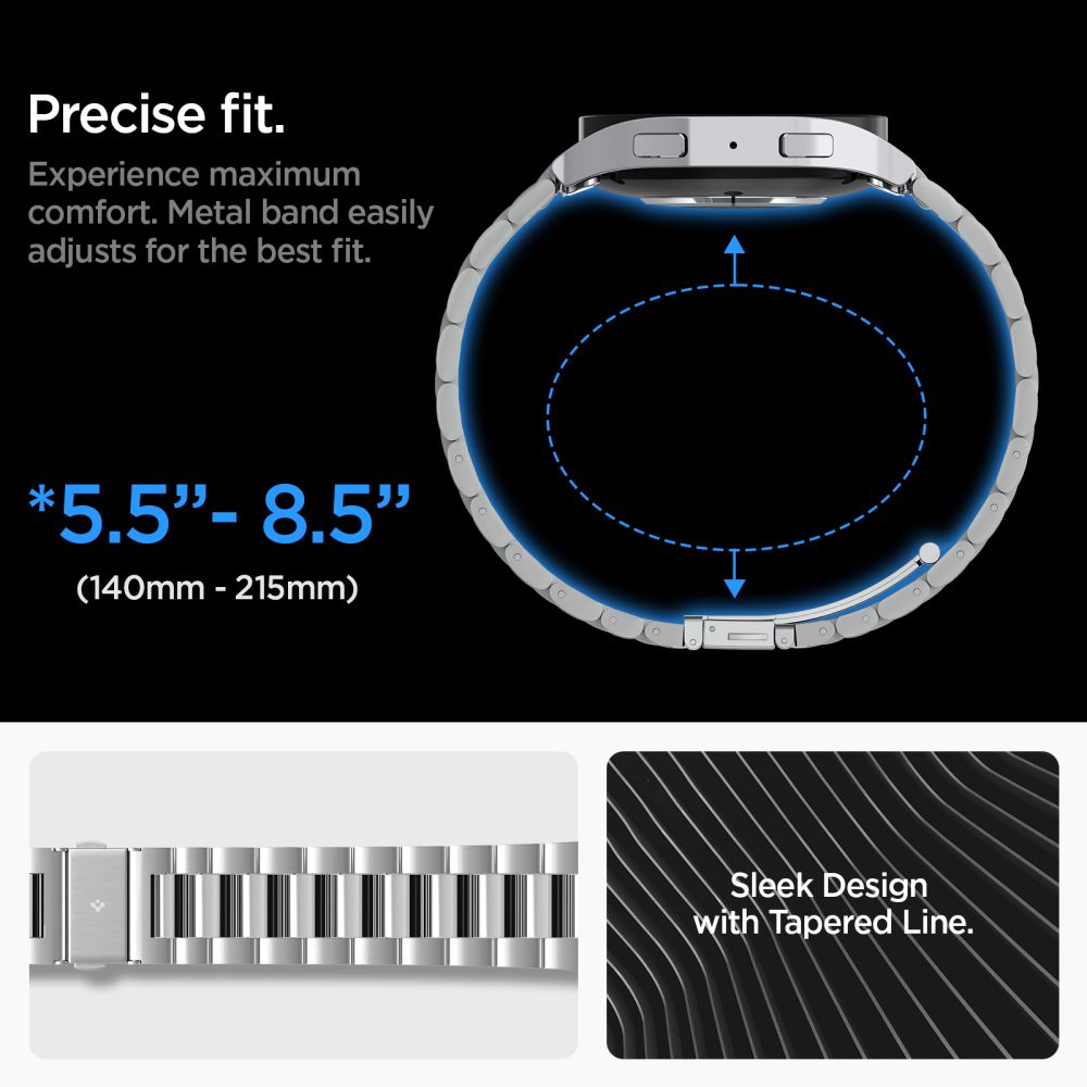 Modern Full-Fit bandje Samsung Galaxy Watch 6 44mm Silver