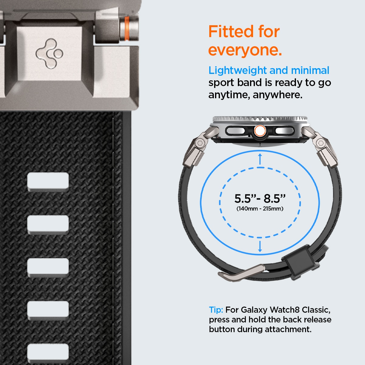 DuraPro Armor Samsung Galaxy Watch 8 44mm Black