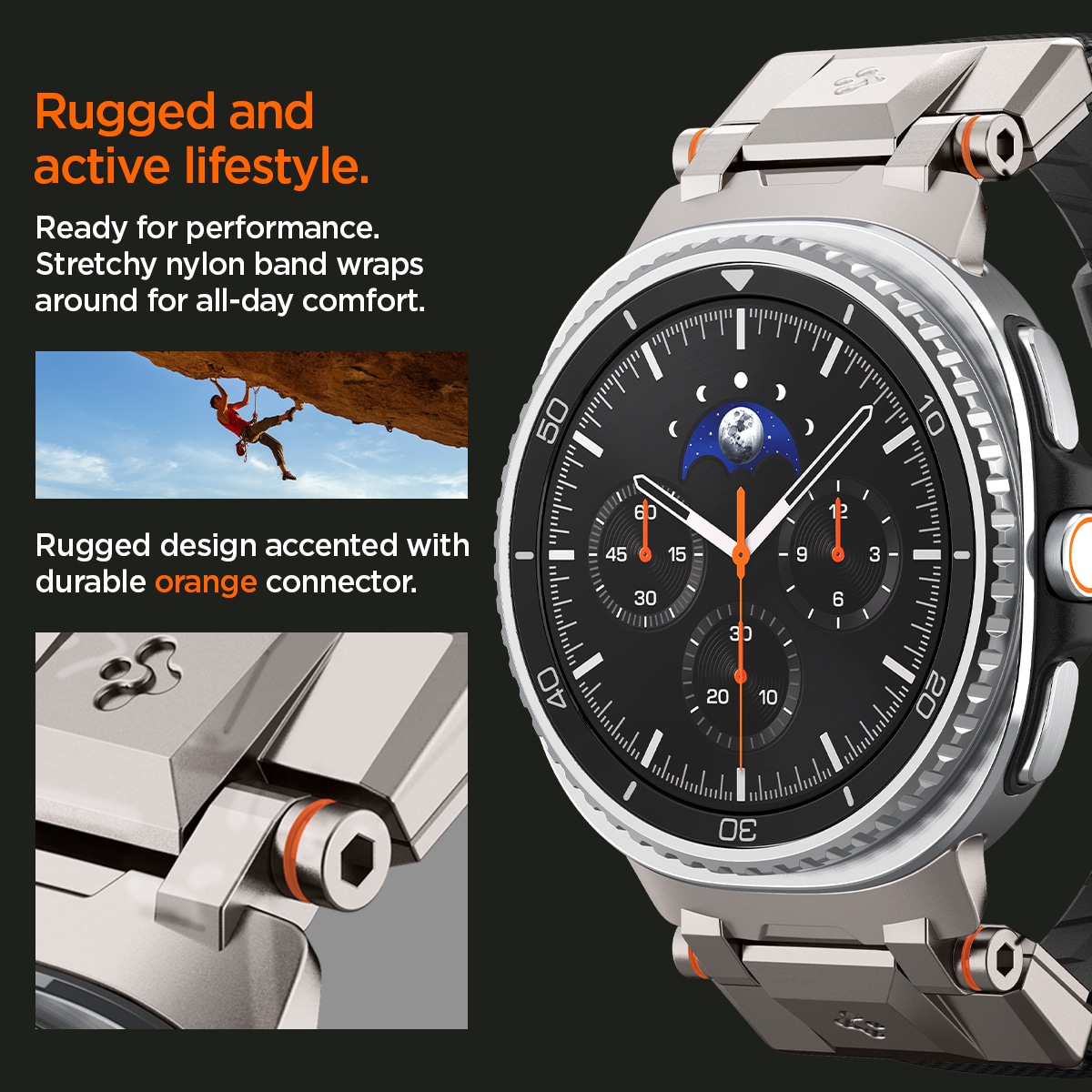 DuraPro Armor Samsung Galaxy Watch 8 44mm Black