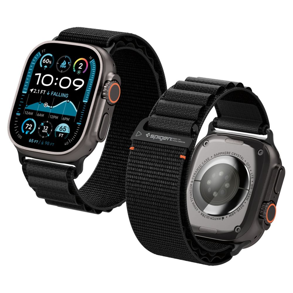 WBF1 Band Apple Watch Series 4-6 44mm Zwart