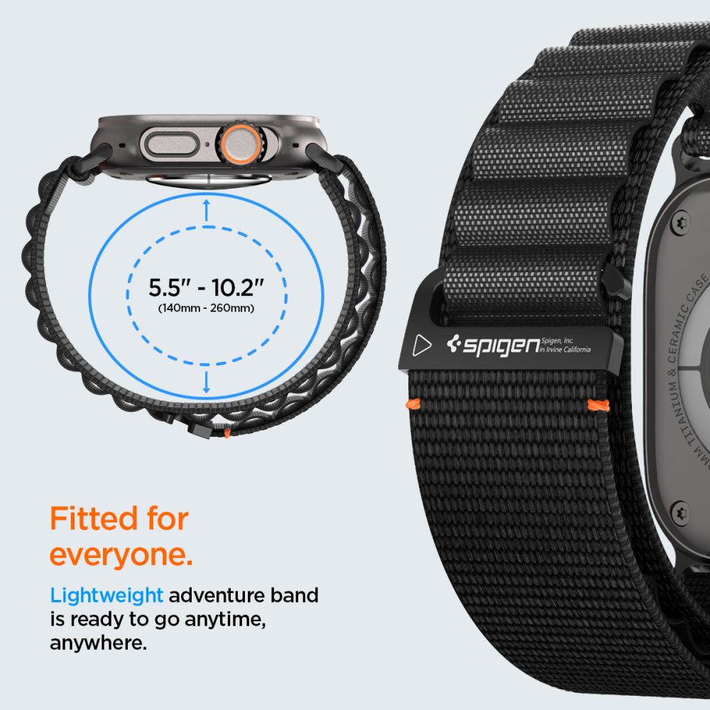 WBF1 Band Apple Watch Series 4-6 44mm Zwart