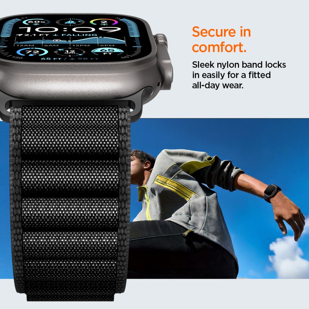 WBF1 Band Apple Watch Series 4-6 44mm Zwart