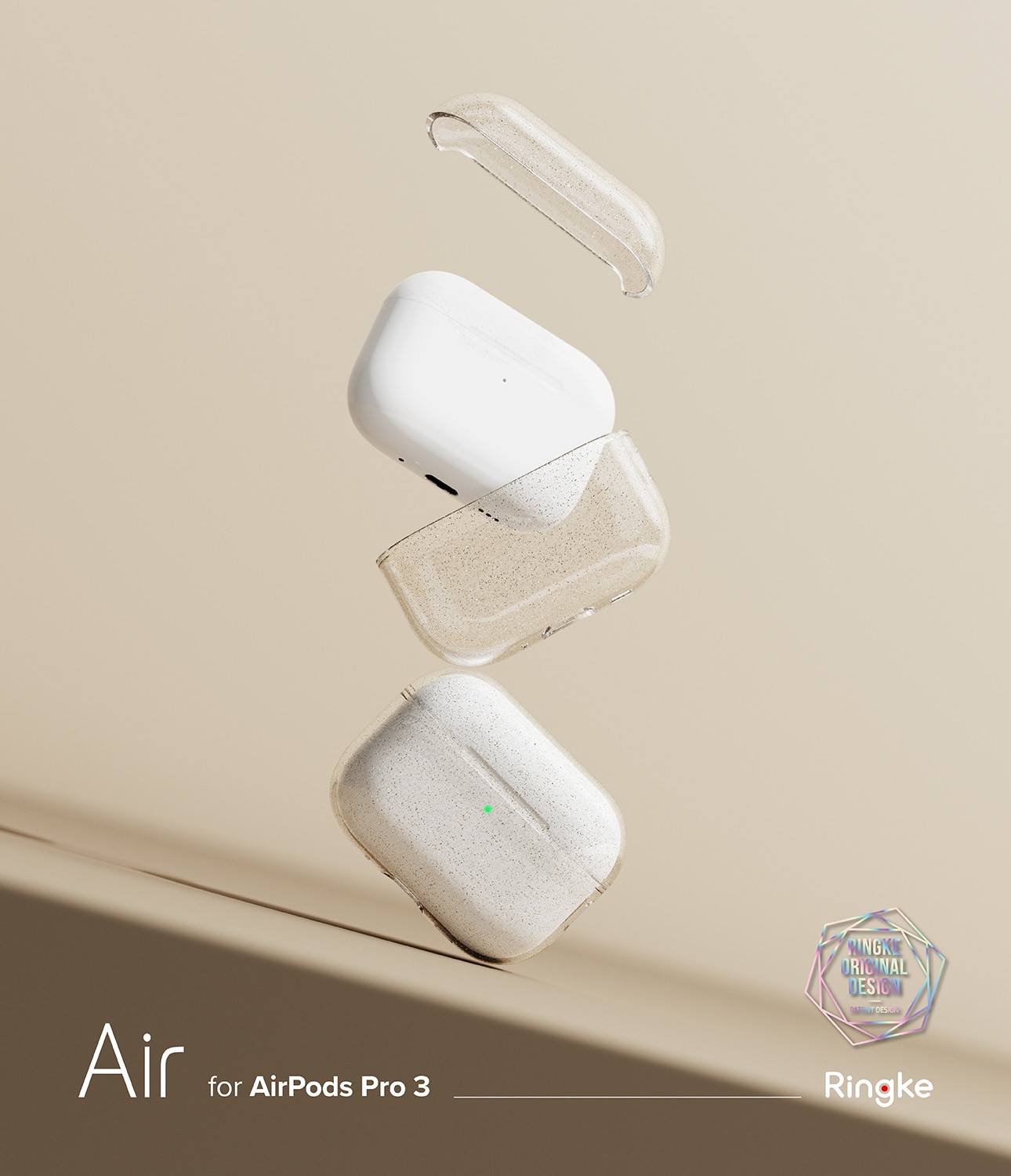 Air Case Apple AirPods Pro 3 Glitter Clear