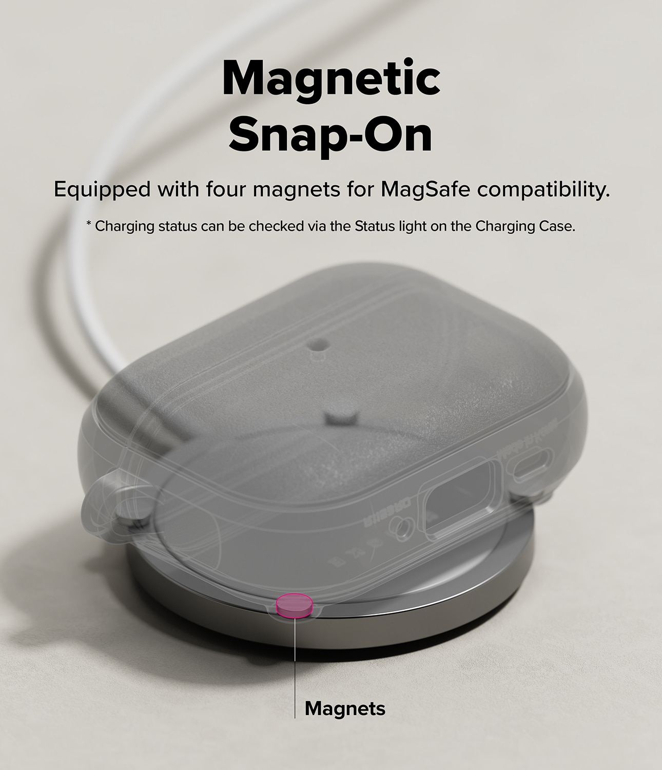 Onyx Magnetic Case Apple AirPods Pro 3 Zwart