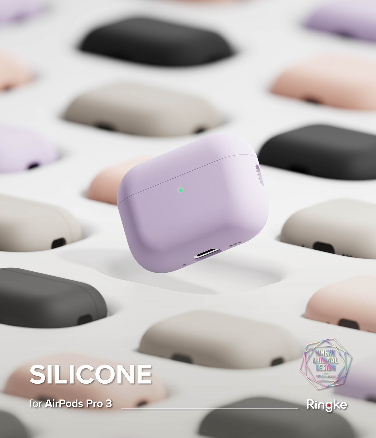 Silicone Hoesje Apple AirPods Pro 3 Stone