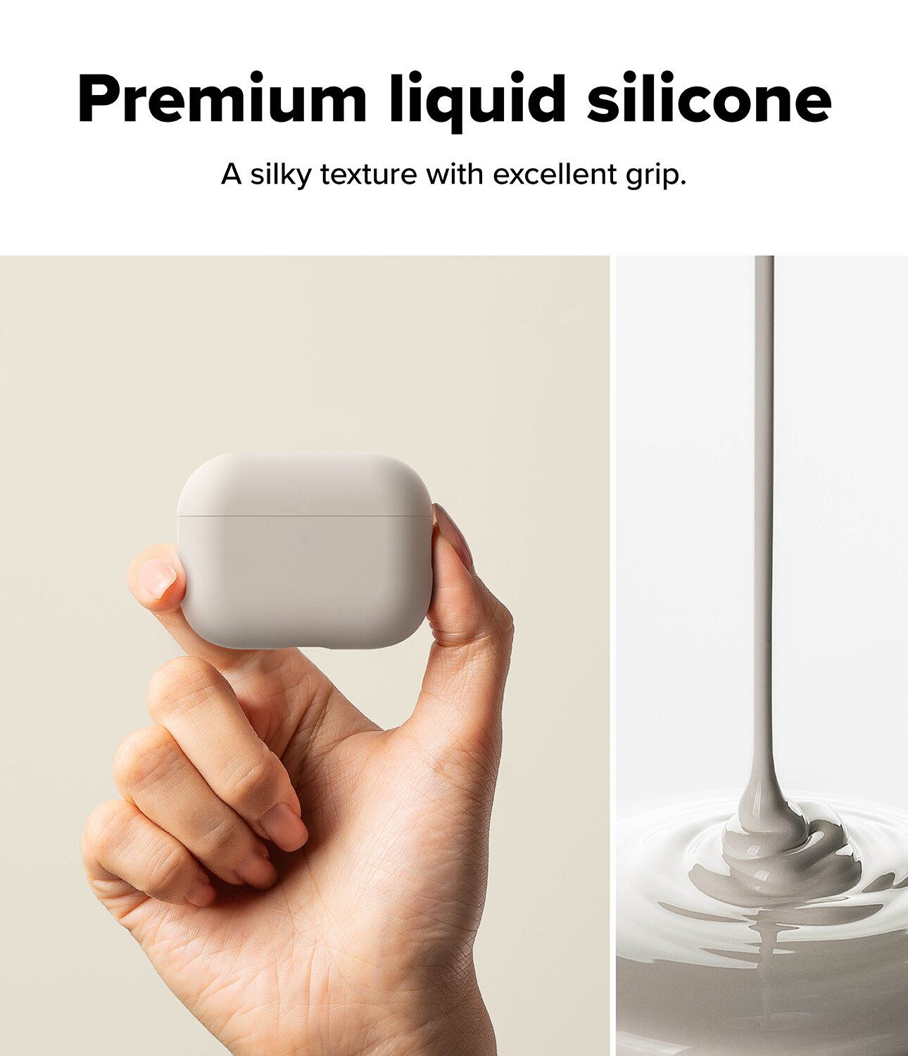 Silicone Hoesje Apple AirPods Pro 3 Stone