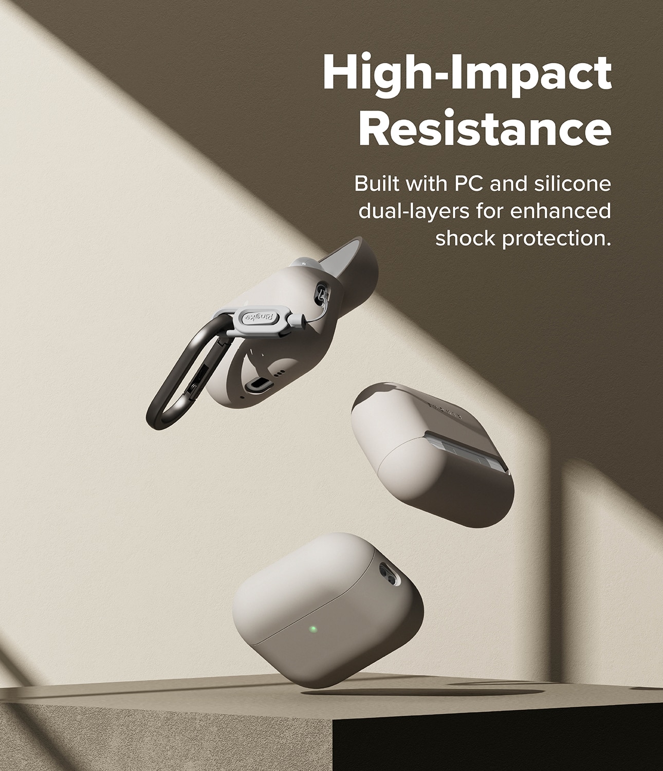 Silicone Hoesje Apple AirPods Pro 3 Stone
