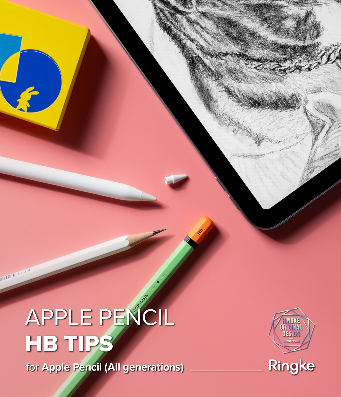 HB Tip Apple Pencil (3-pack) wit