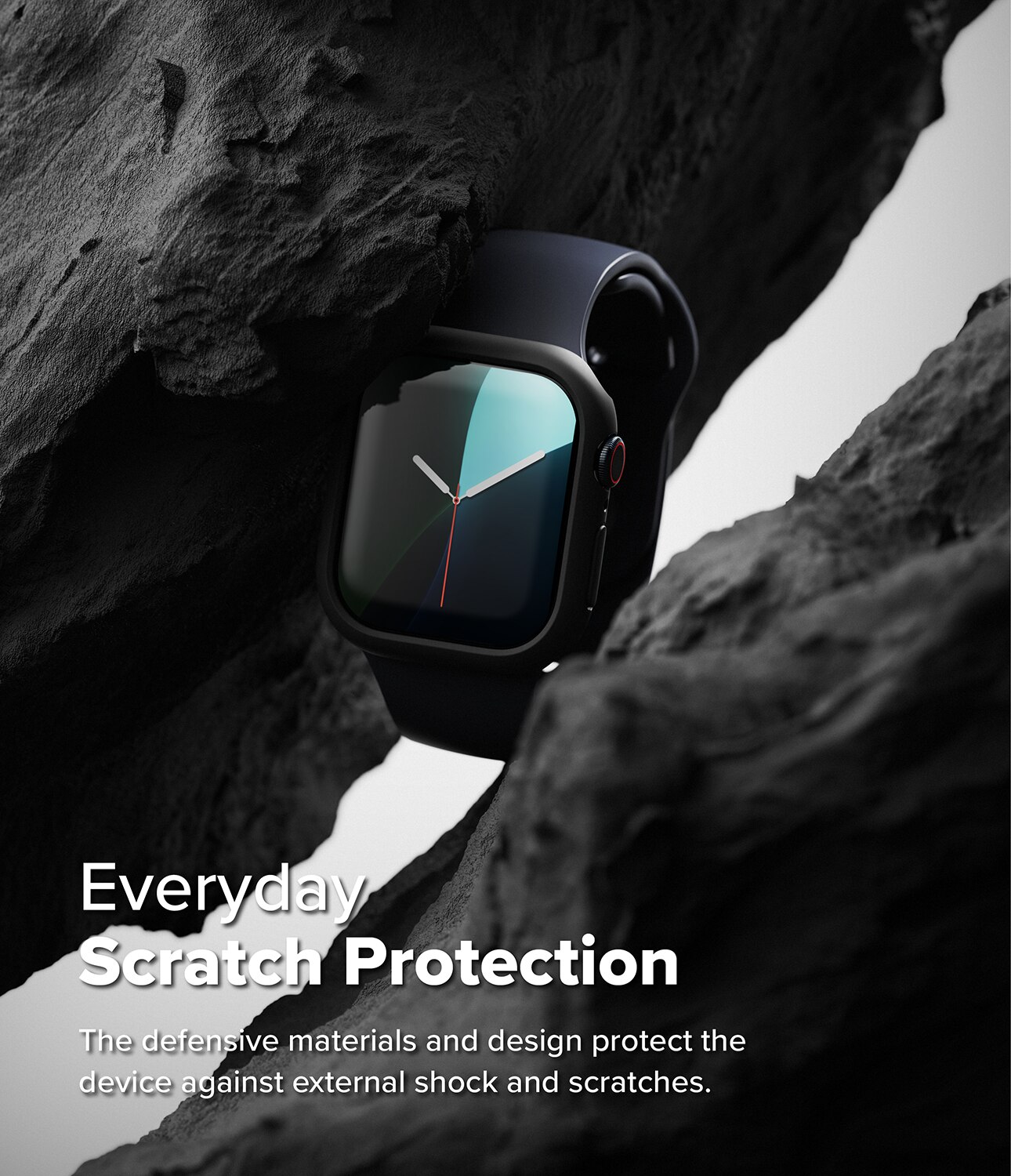 Slim Case (2-pack) Apple Watch Series 10 42mm  Matte Black & Clear