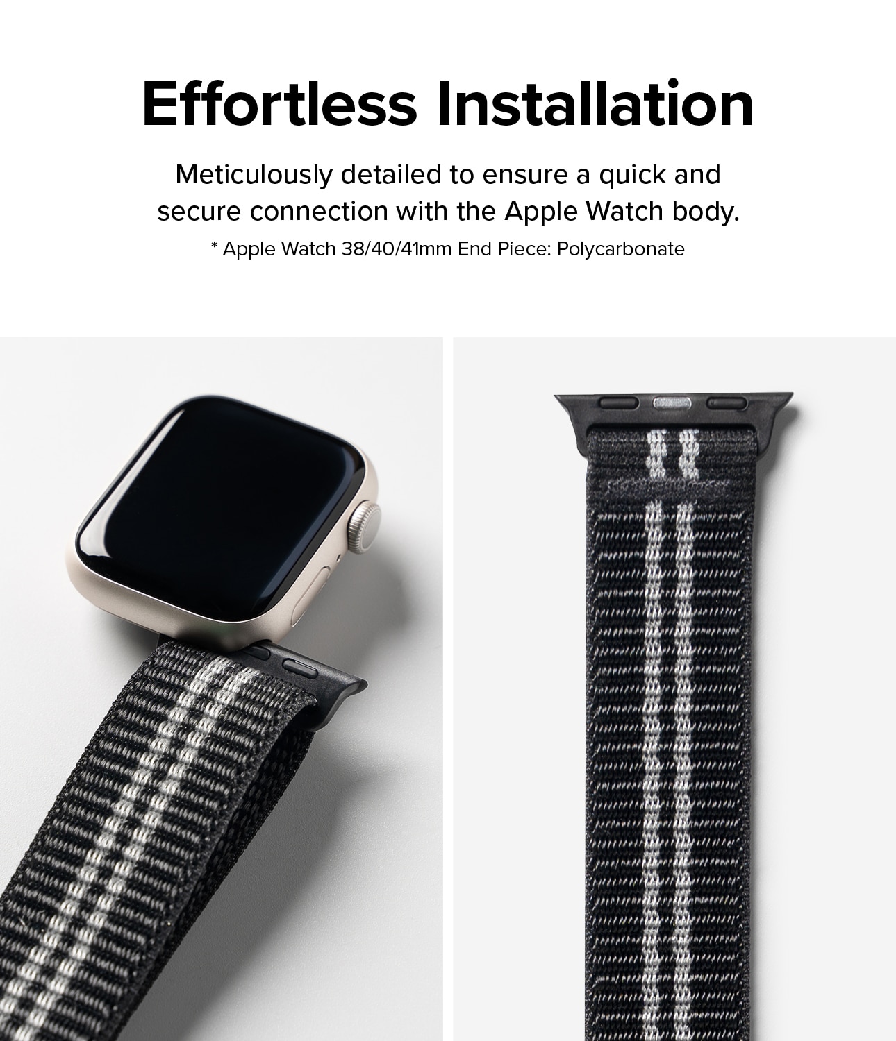 Sports Air Loop Band Apple Watch 41mm Series 8 Black