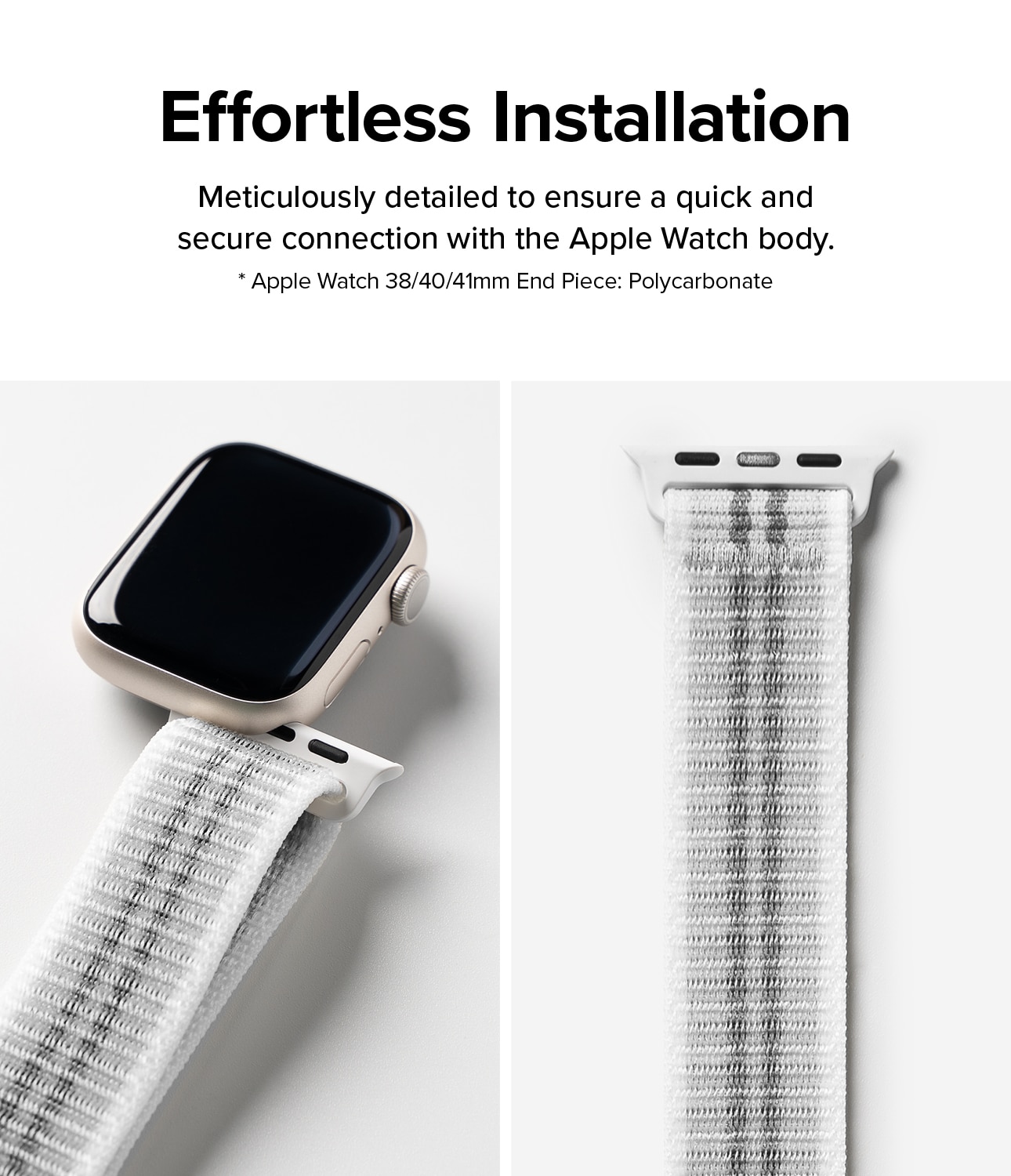 Sports Air Loop Band Apple Watch 41mm Series 7 Summit White