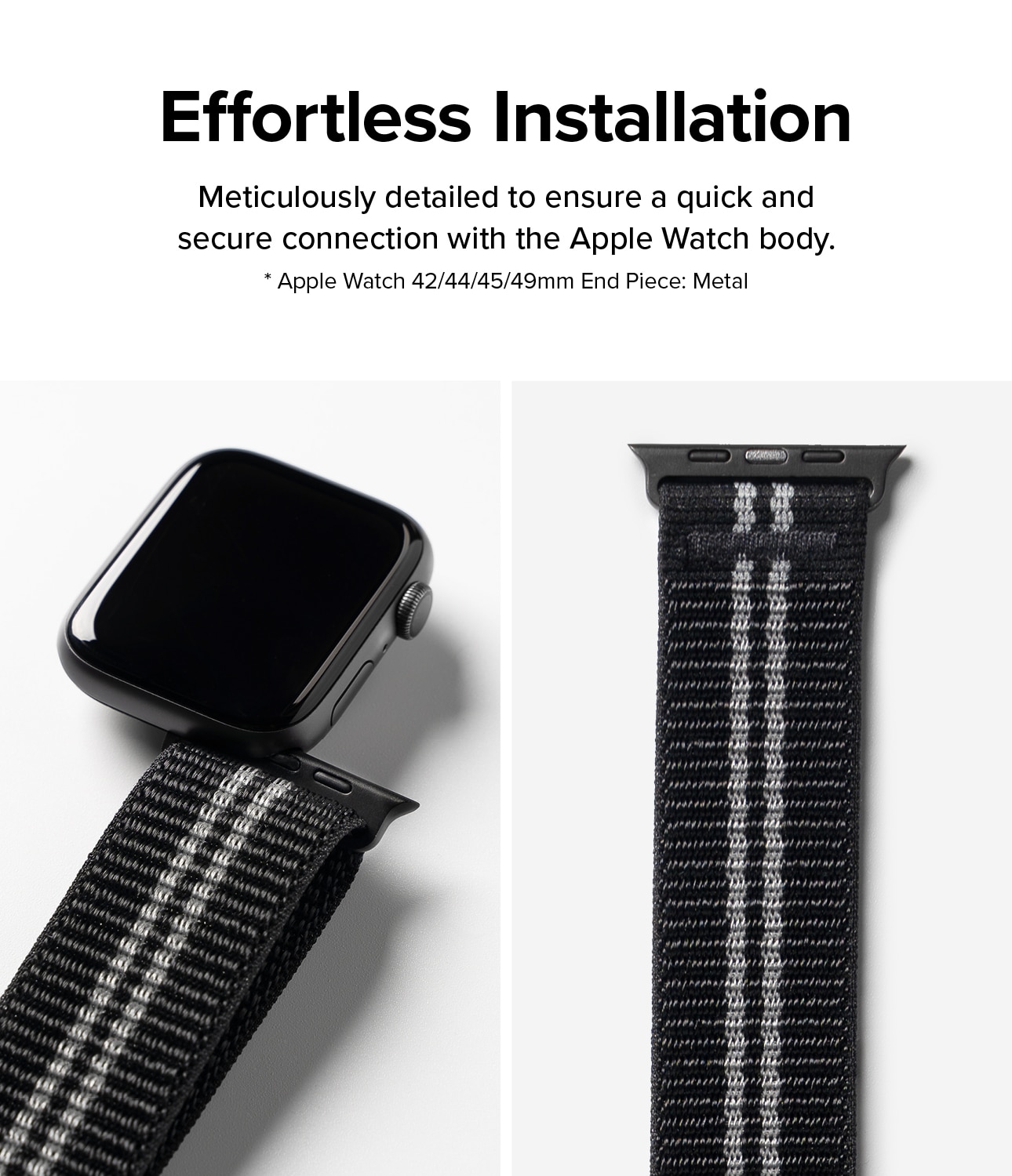 Sports Air Loop Band Apple Watch 45mm Series 7 Black