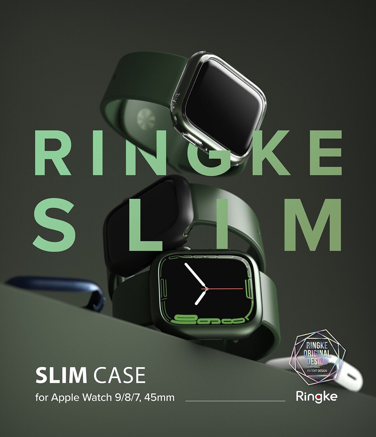 Slim Case (2-pack) Apple Watch Series 7 45mm  Veelkleurig/patroon
