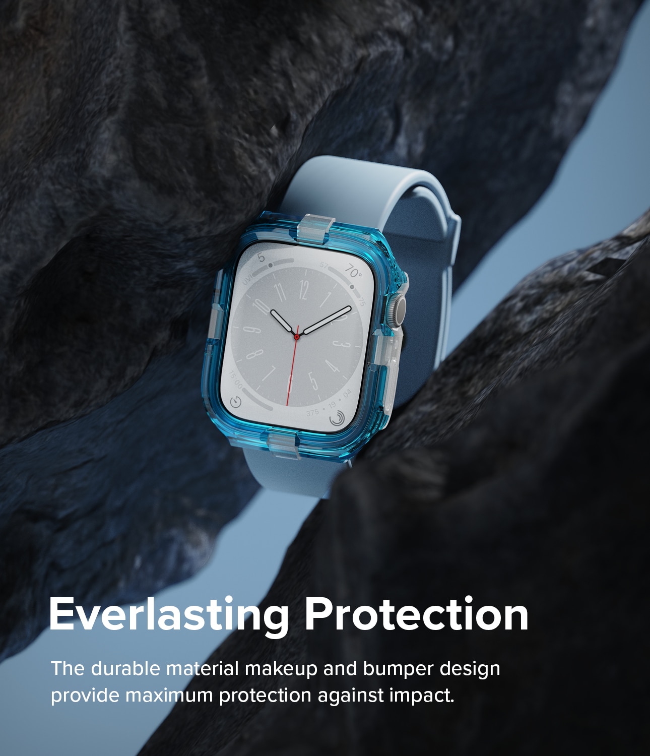 Fusion Bumper Apple Watch 45mm Series 7 Neon Blue