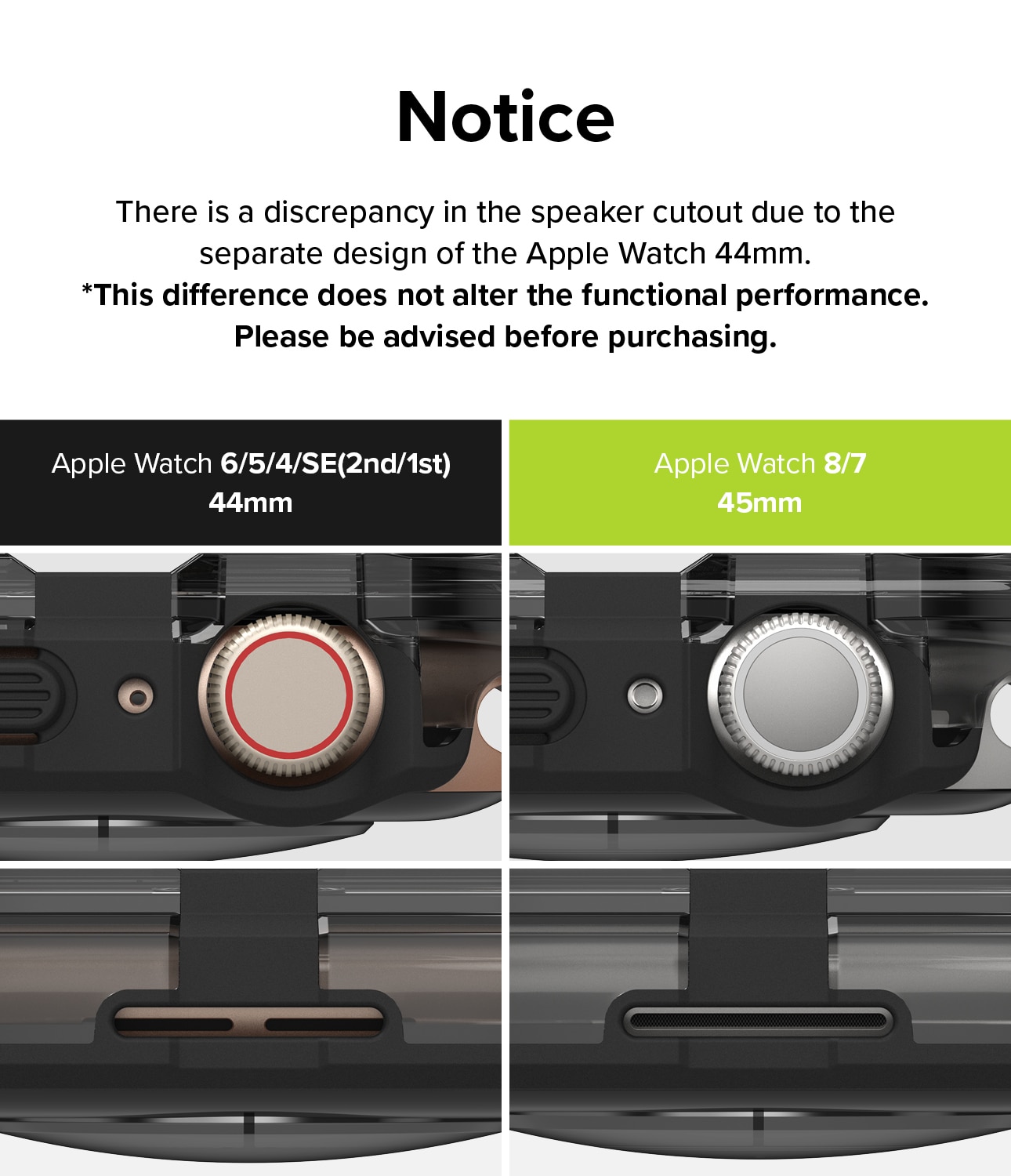 Fusion Bumper Apple Watch SE 44mm Neon Green