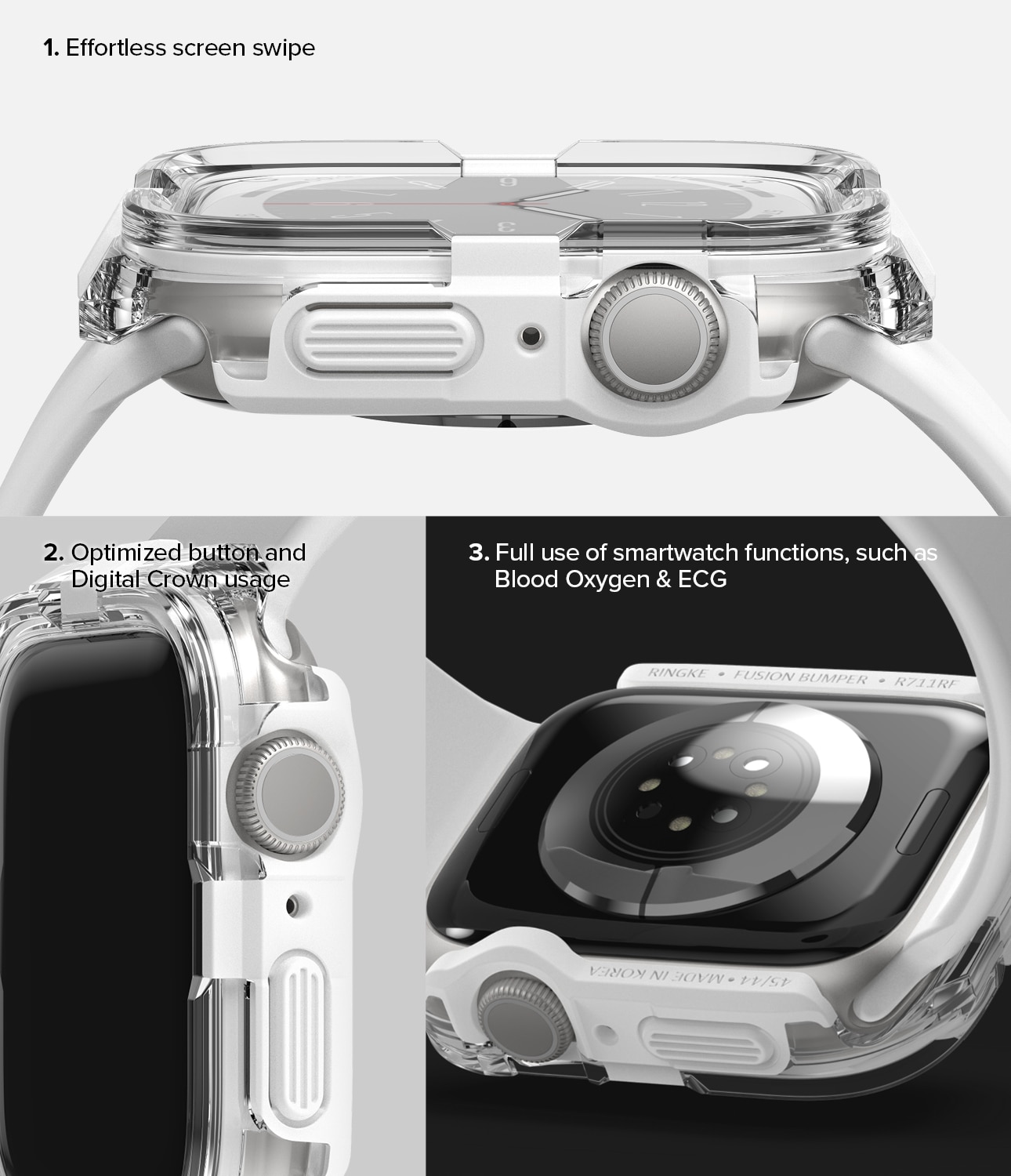 Fusion Bumper Apple Watch SE 44mm White