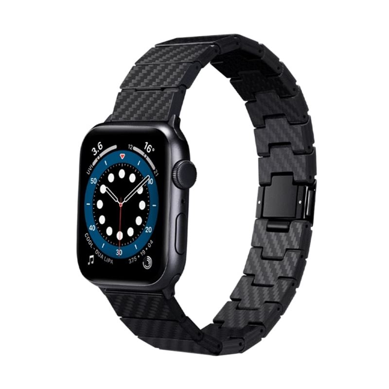 Apple Watch 45mm Series 8 Bandje Modern Carbon Fiber Black