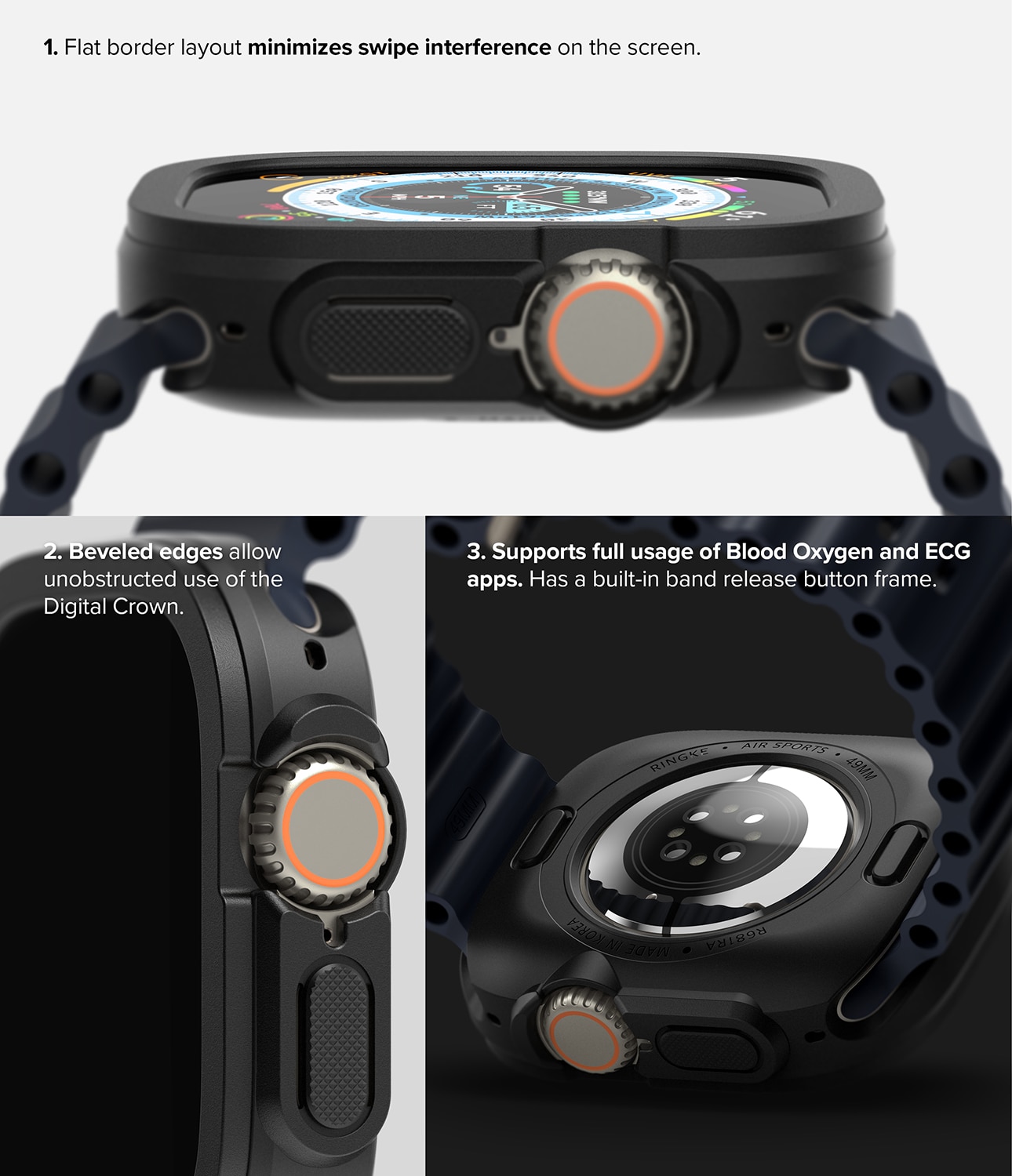 Case Air Sports Apple Watch Ultra 49mm Zwart