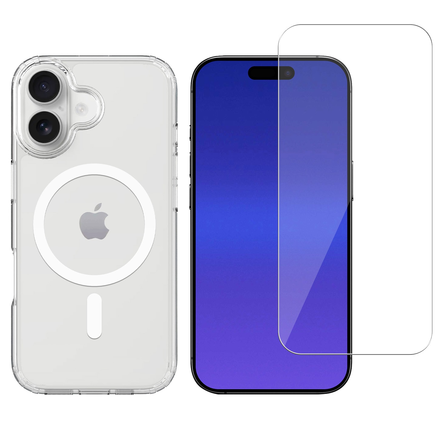 iPhone 17 Set Hybridcase MagSafe en Screenprotector glas