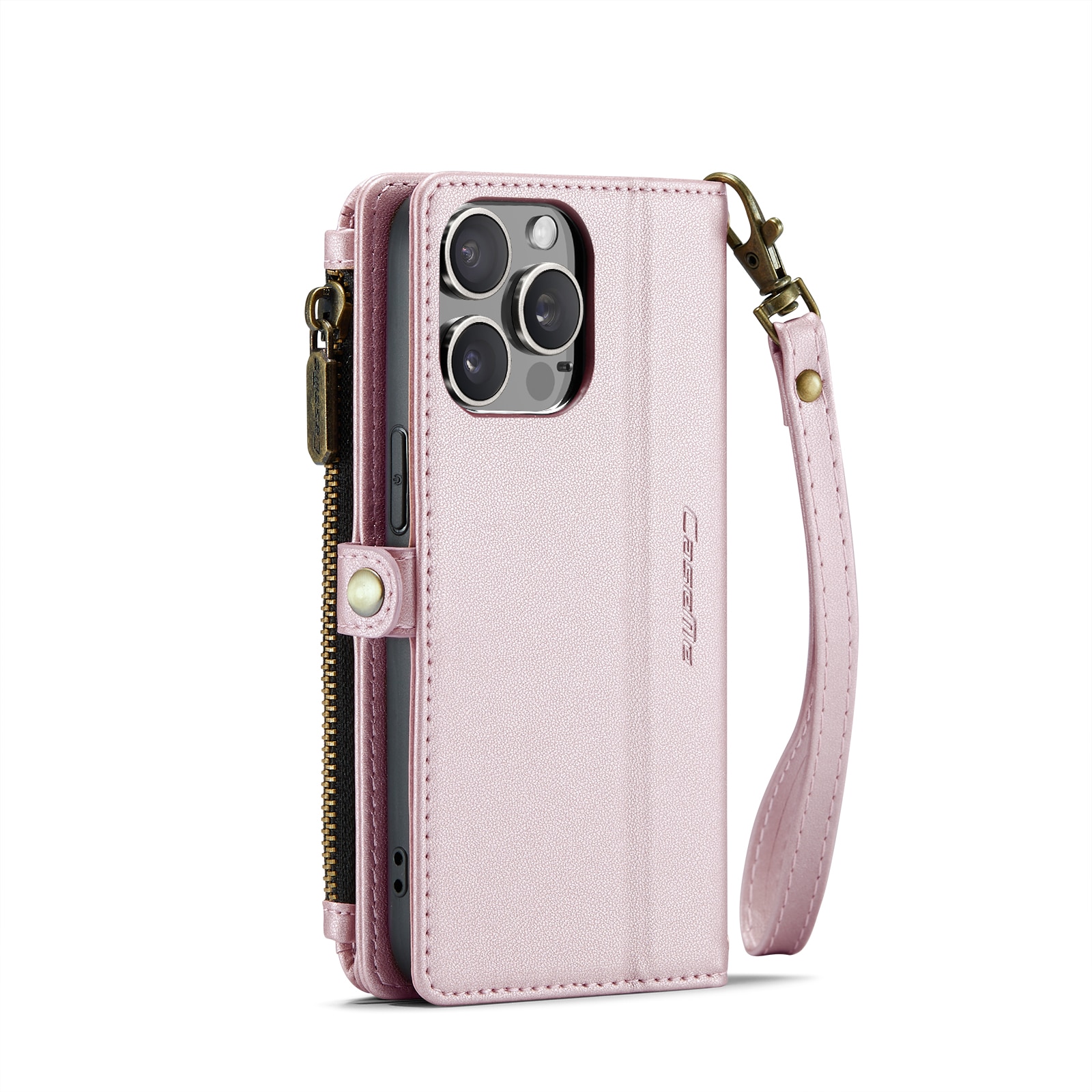 Portemonnee tas iPhone 15 Pro roze