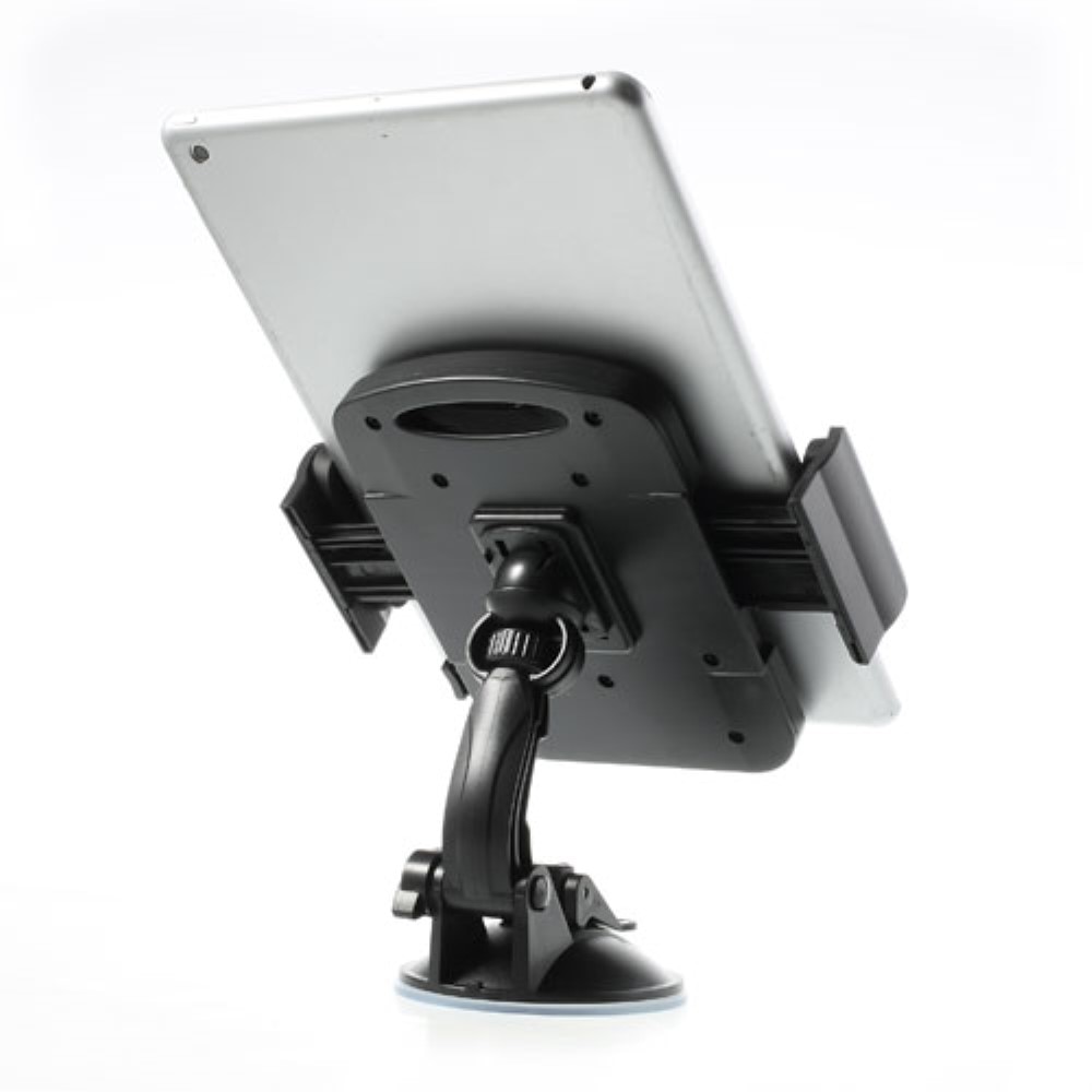 Compacte Tablet / iPad houder - Verstelbaar - Universeel Zwart