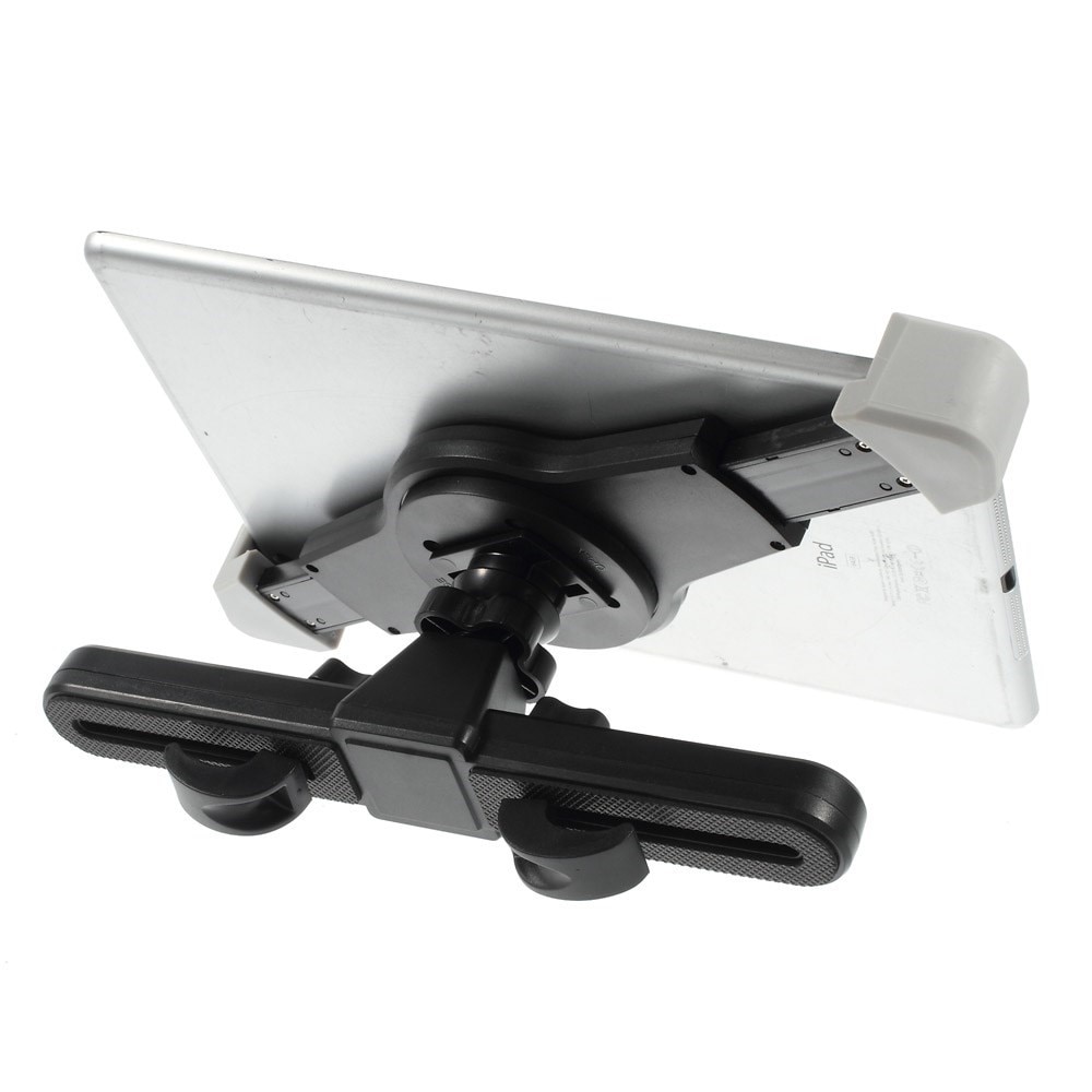 Compacte Tablet / iPad houder - Hoofdsteun voor auto Zwart