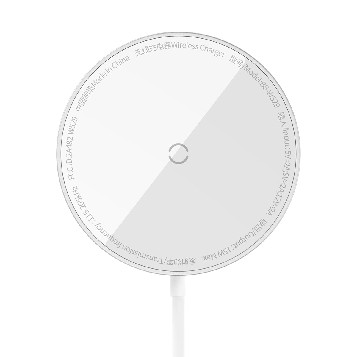 Simple Mini3 Draadloze inductielader MagSafe 15W zilver