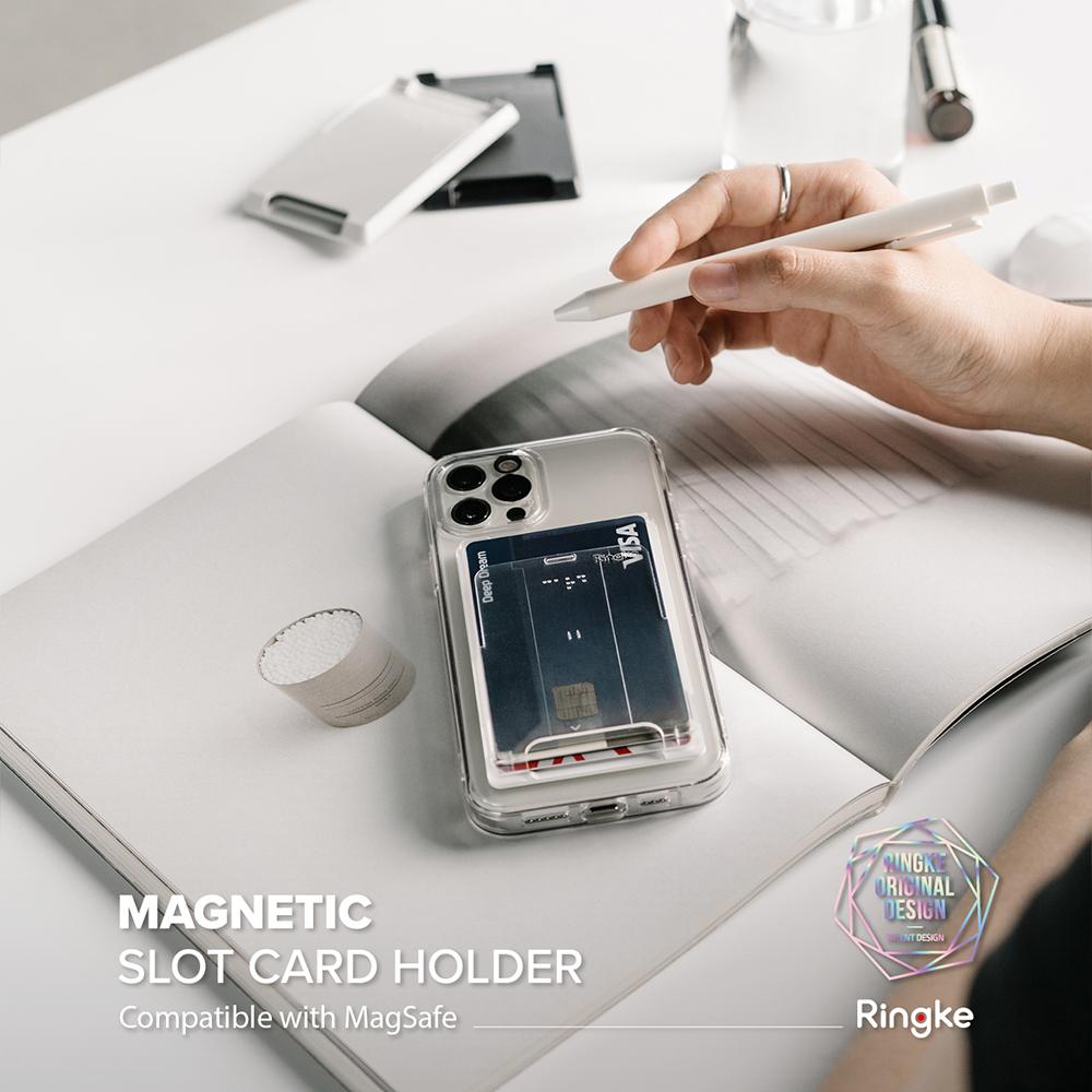 Magnetic Slot Card Holder MagSafe Grijs