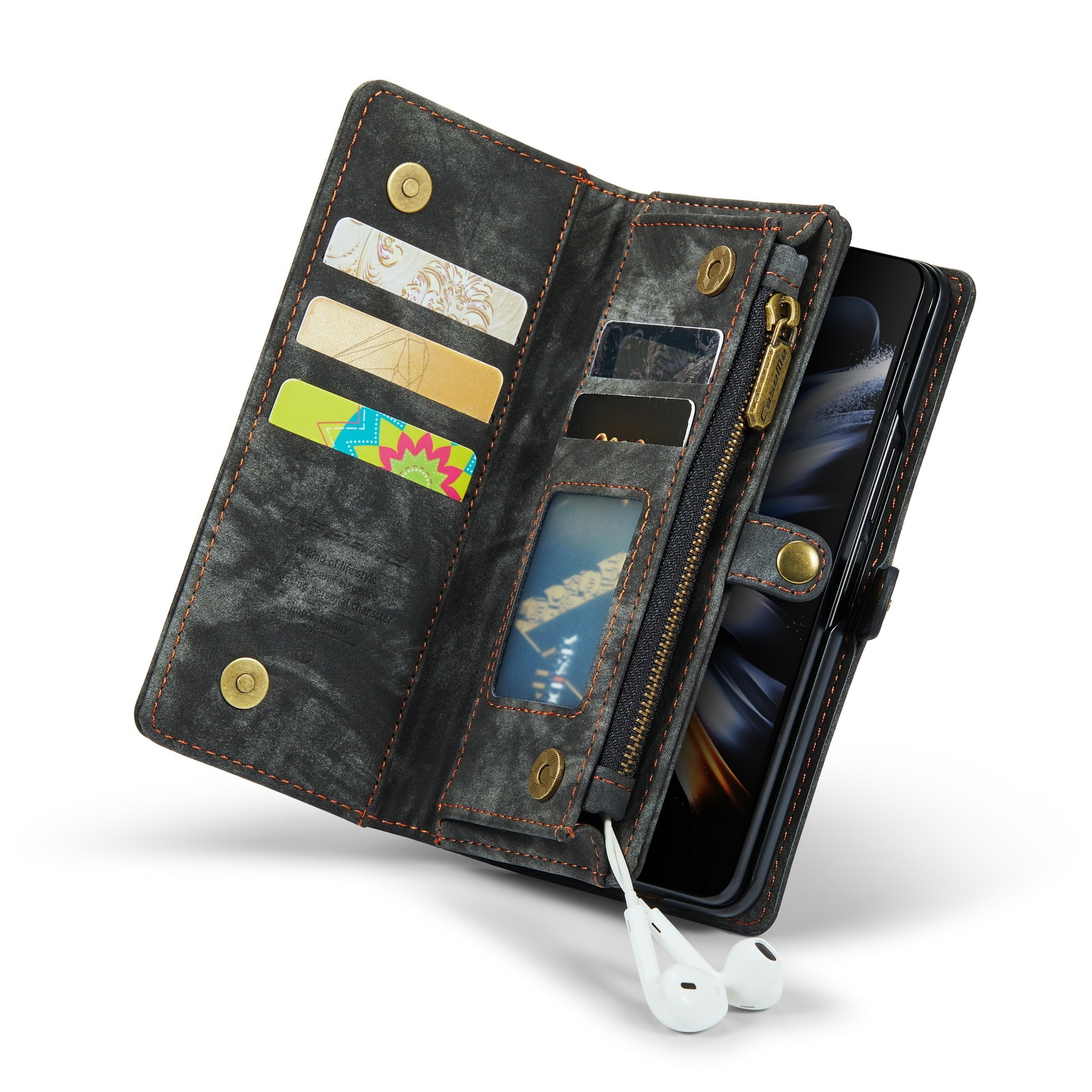 Multi-slot hoesje Samsung Galaxy Z Fold 5 grijs