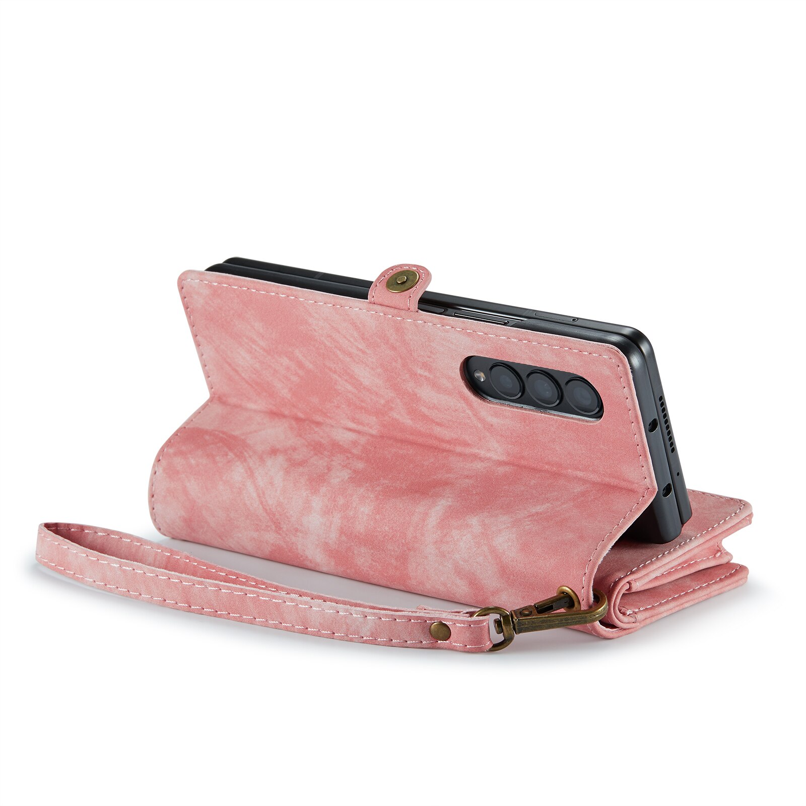 Multi-slot hoesje Samsung Galaxy Z Fold 4 Roze