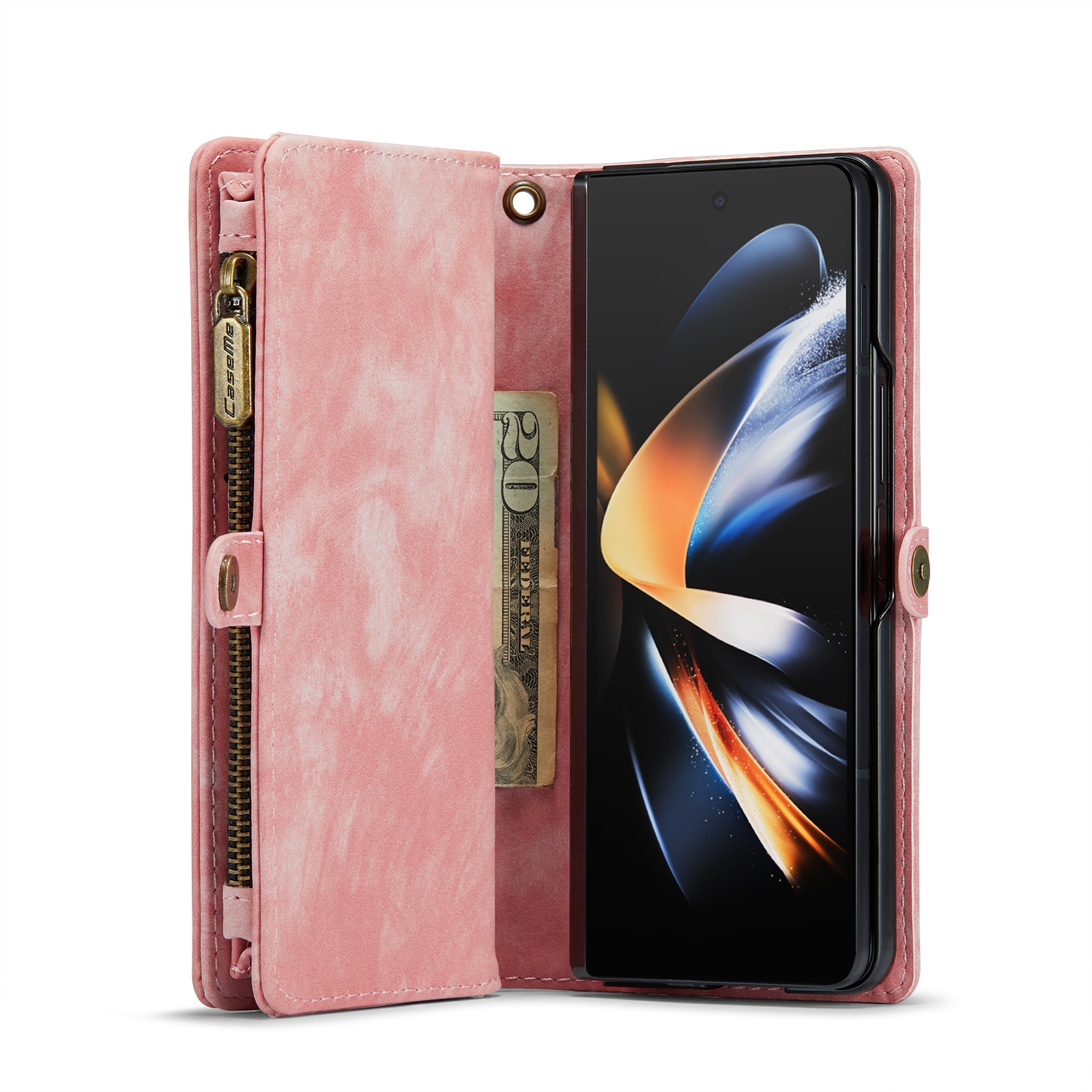 Multi-slot hoesje Samsung Galaxy Z Fold 4 Roze