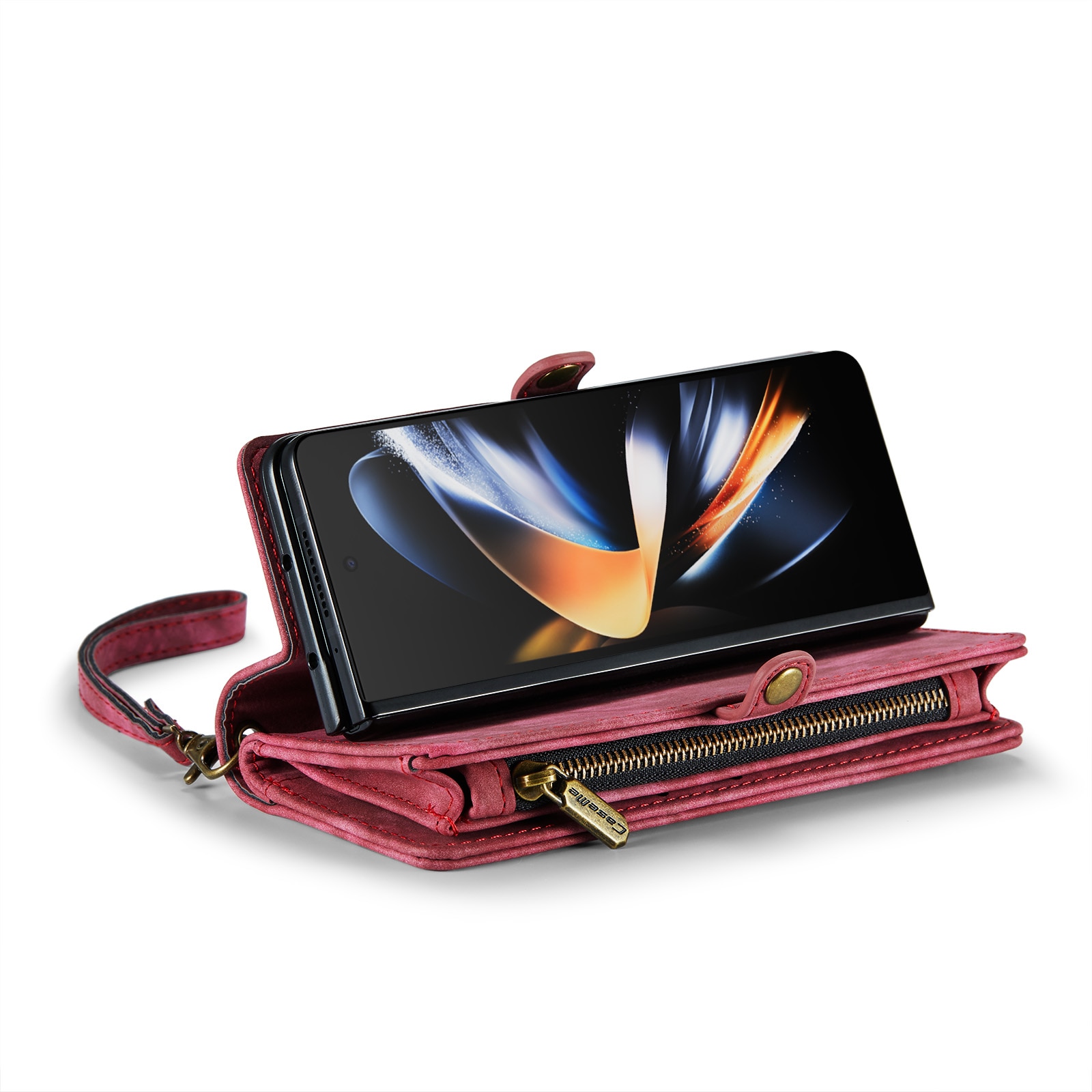 Multi-slot hoesje Samsung Galaxy Z Fold 5 Rood